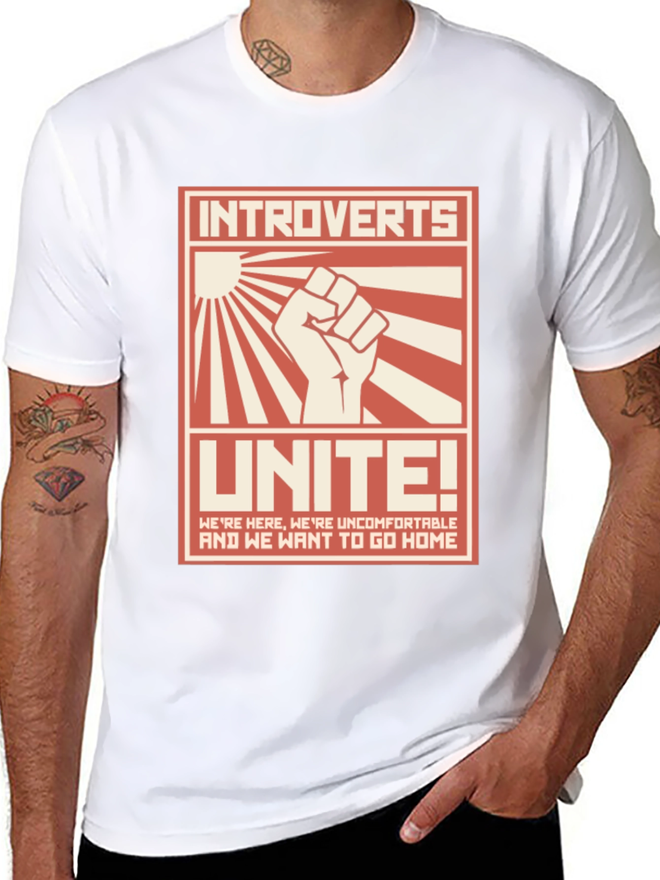 Introverts Unite Graphic T-Shirt