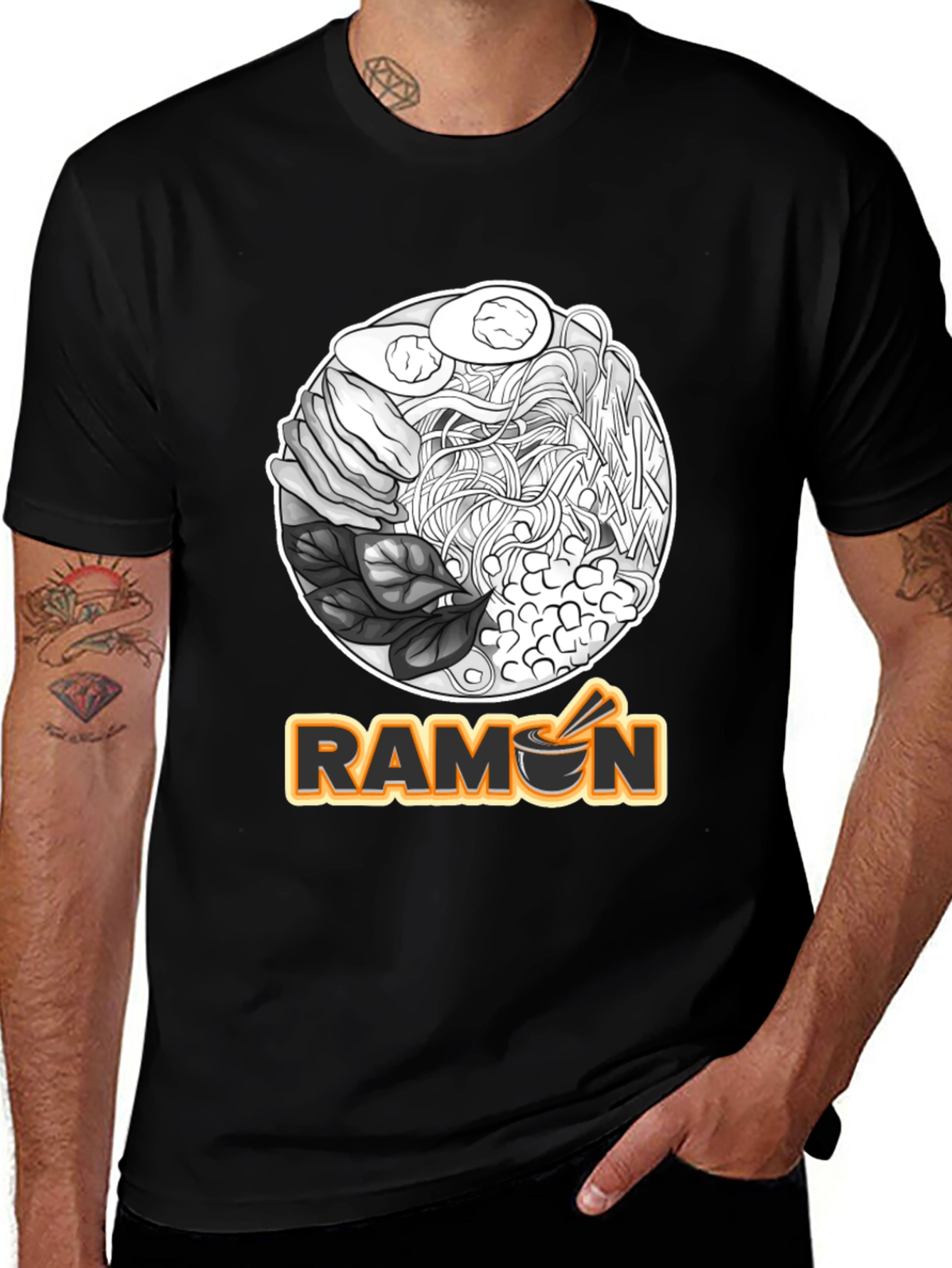 Ramen Graphic Tee - Unique Foodie T-Shirt