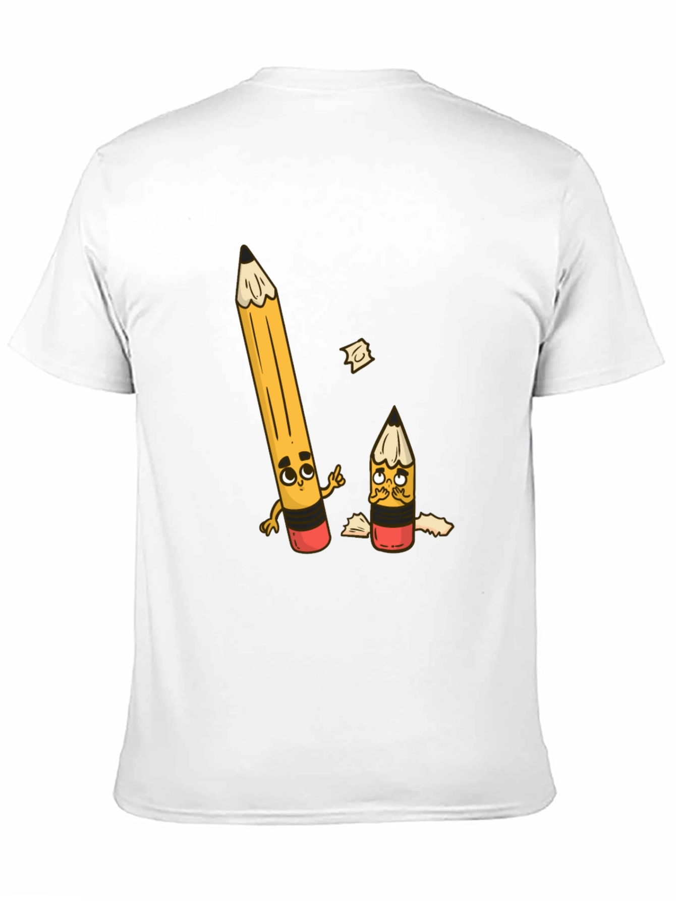 Funny Pencil Graphic T-Shirt - Black Cotton Tee