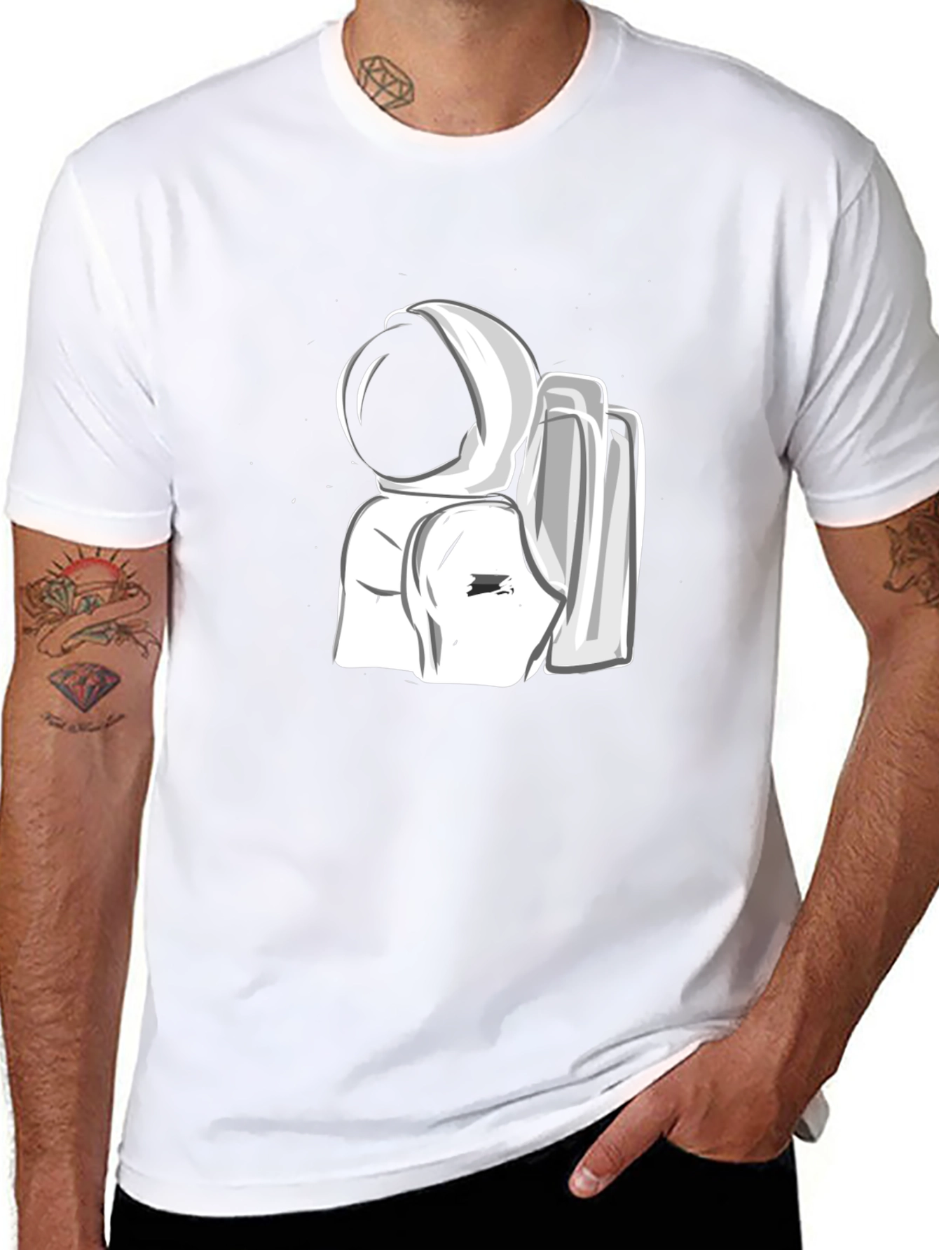 Astronaut Graphic T-Shirt - Space Explorer Tee