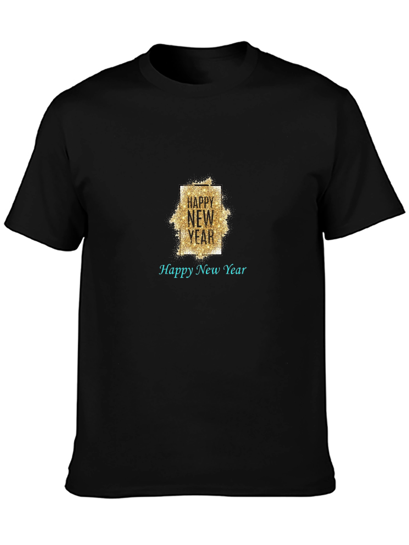 Happy New Year Black T-Shirt