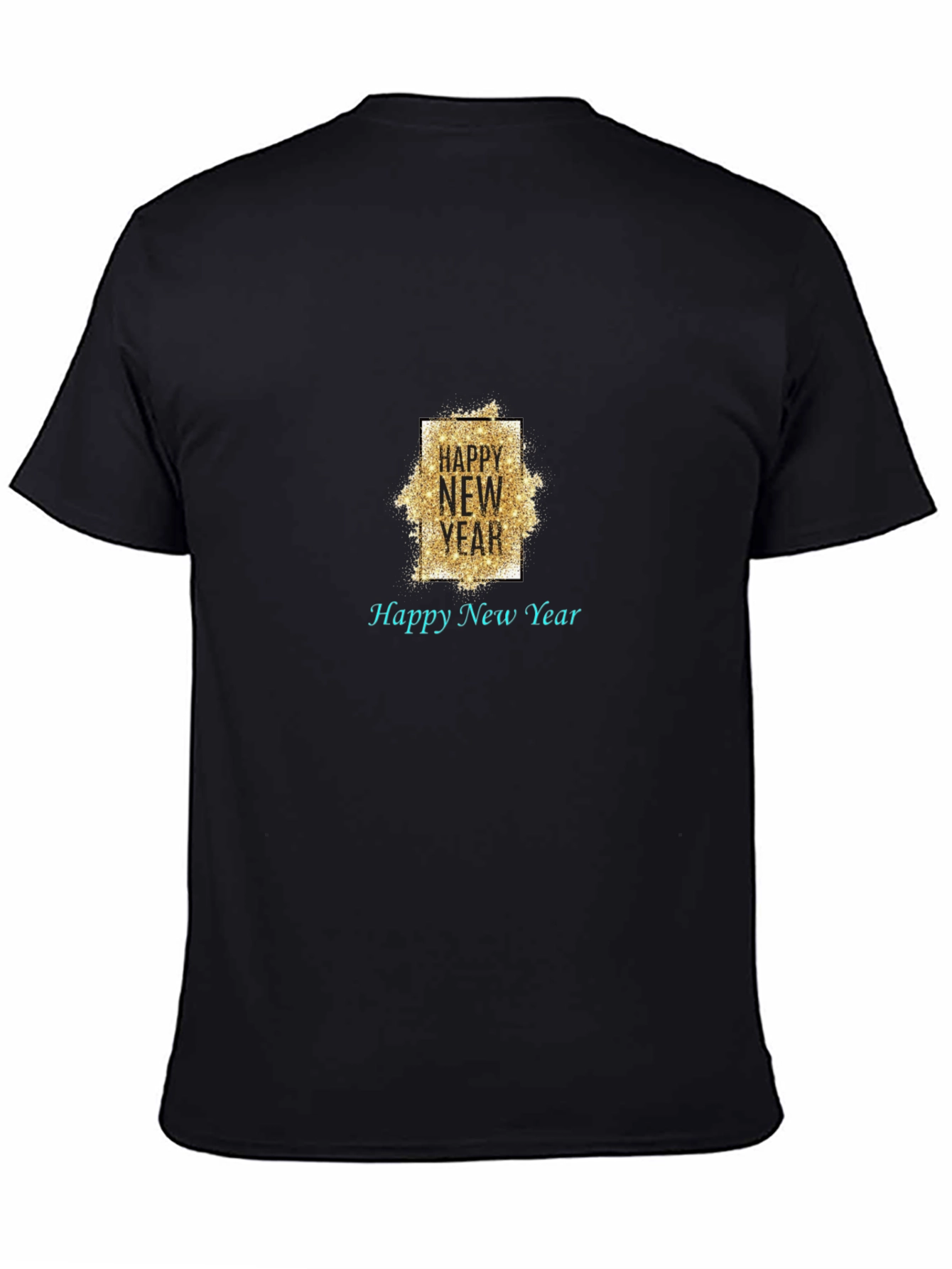 Happy New Year Black T-Shirt