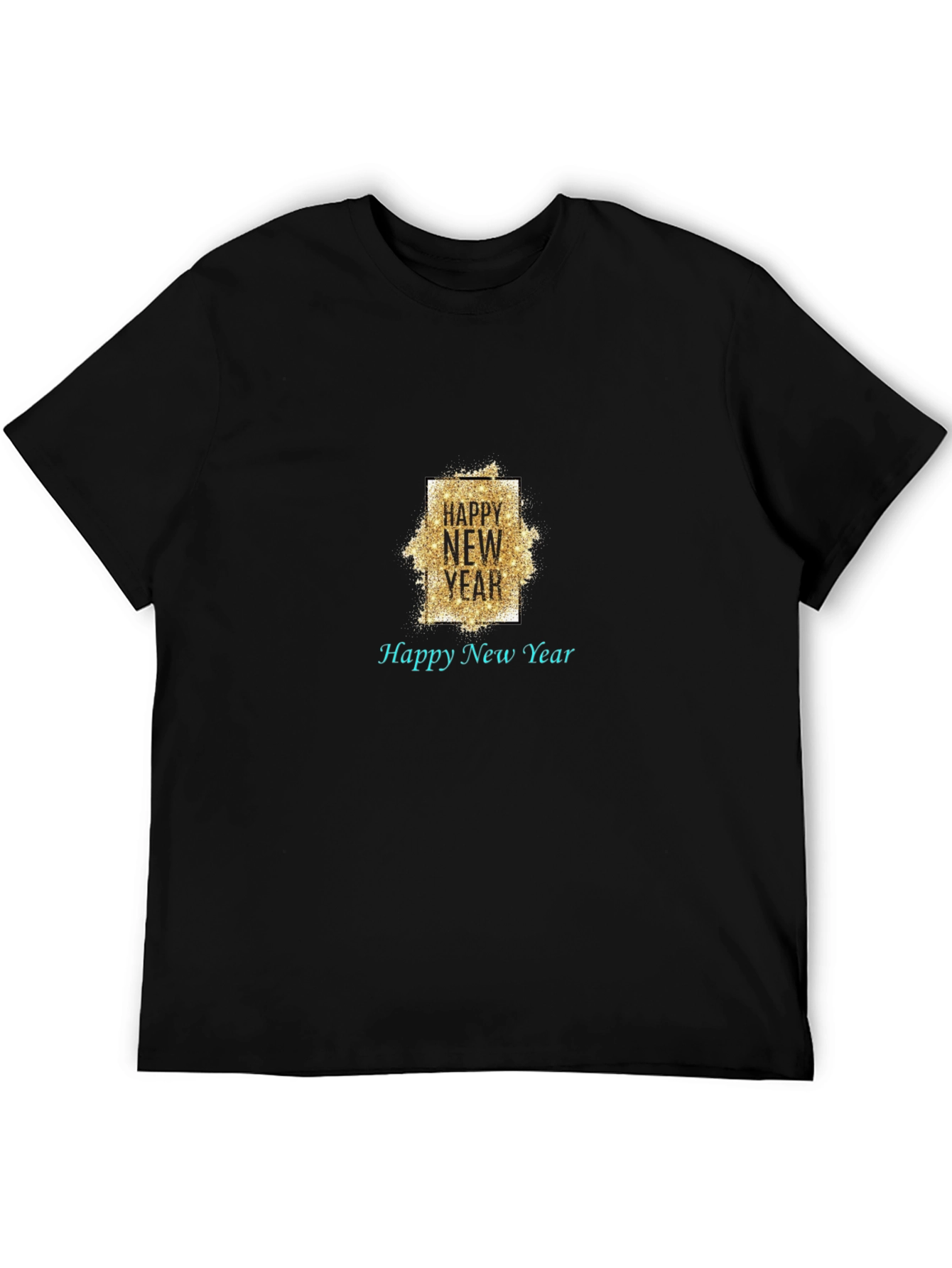 Happy New Year Black T-Shirt