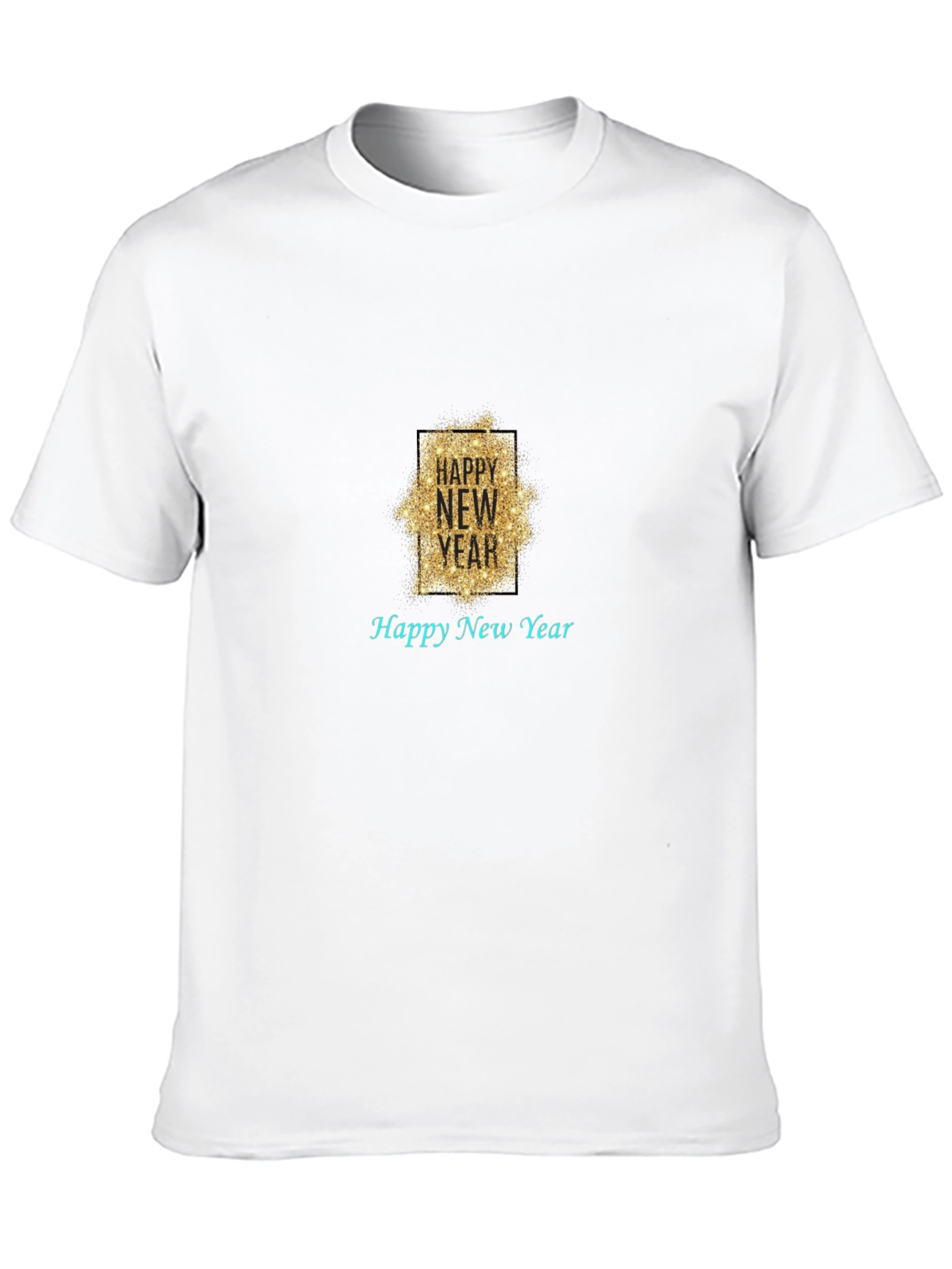 Happy New Year Black T-Shirt