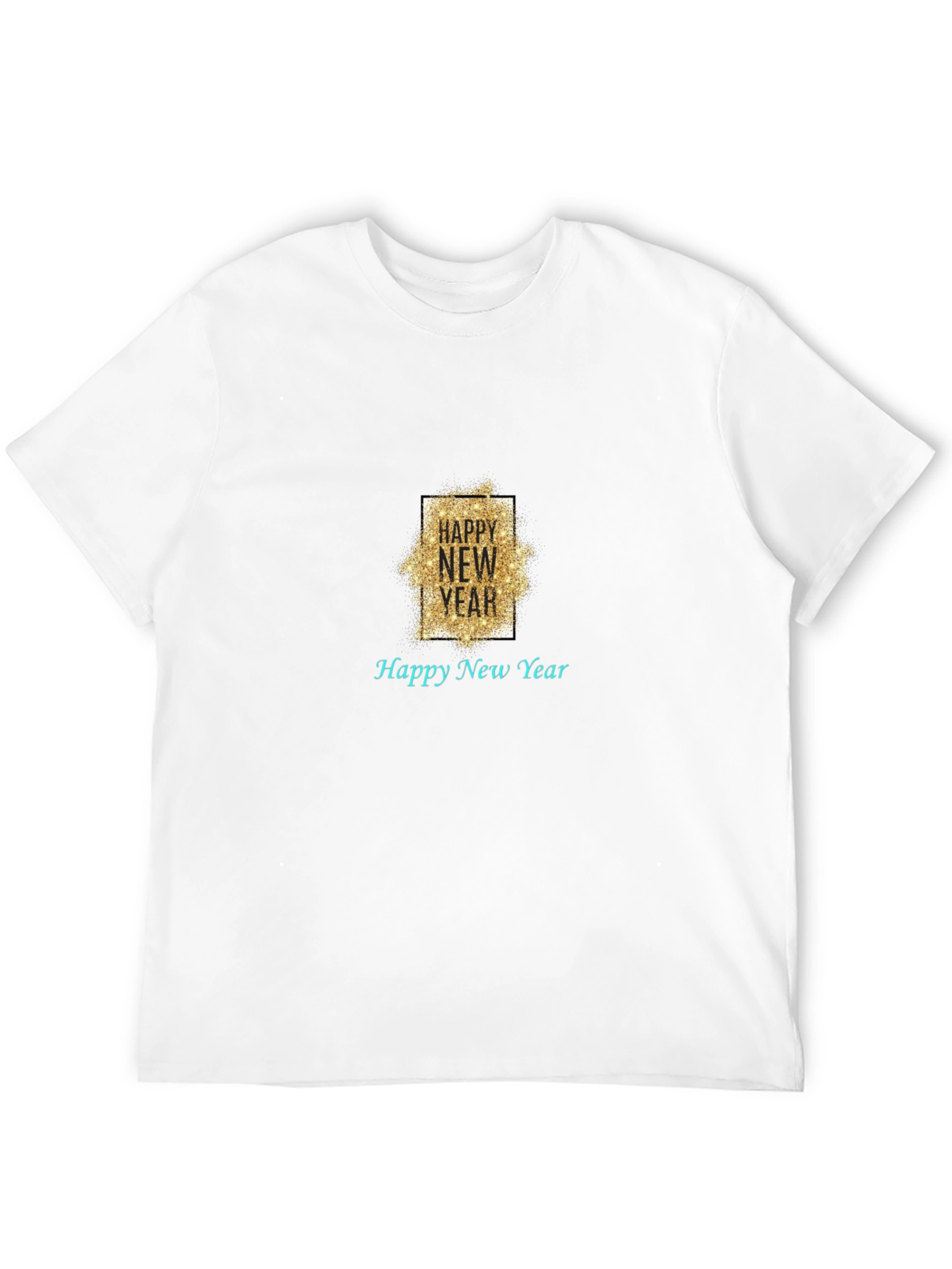 Happy New Year Black T-Shirt