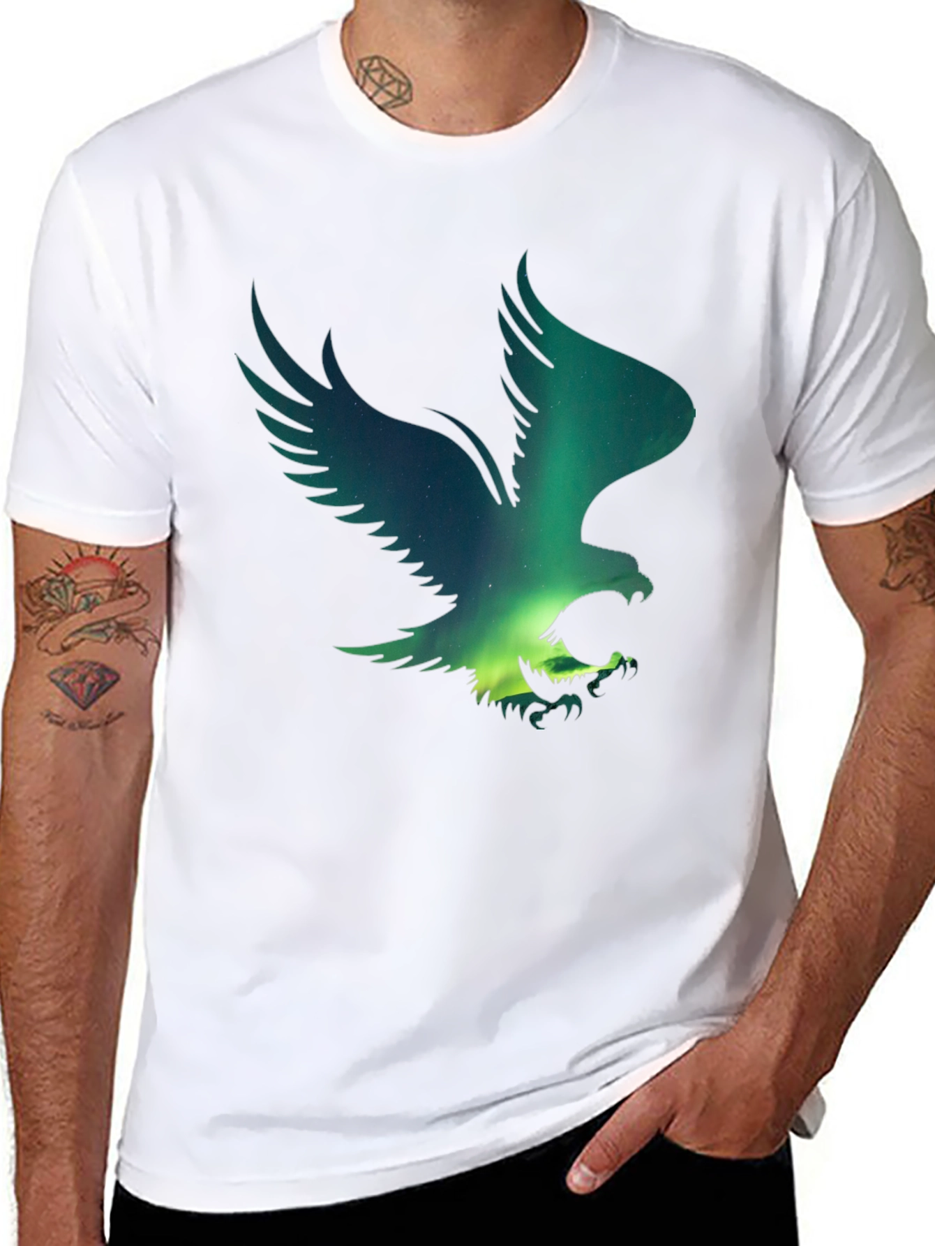 Eagle Aurora Graphic T-Shirt