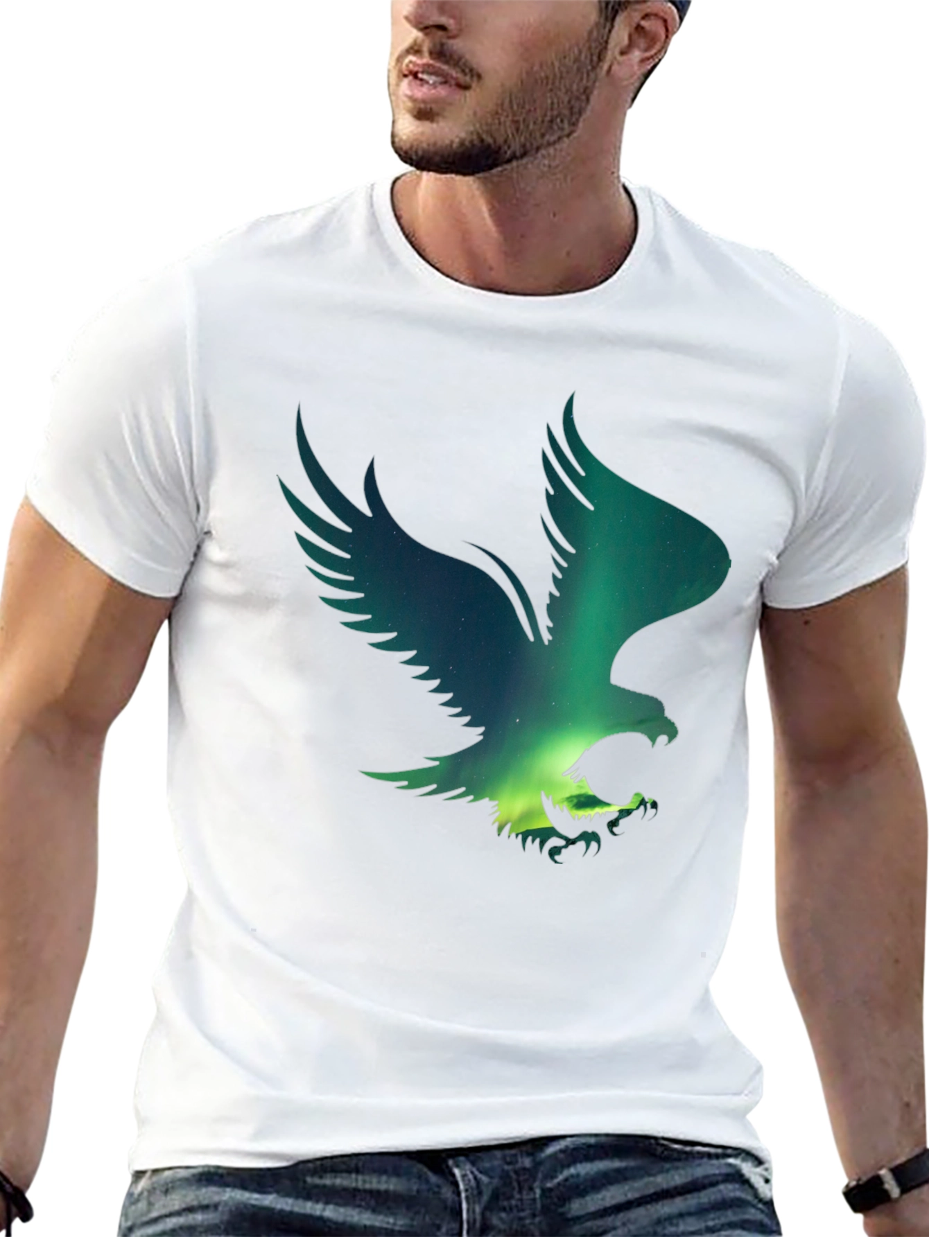 Eagle Aurora Graphic T-Shirt