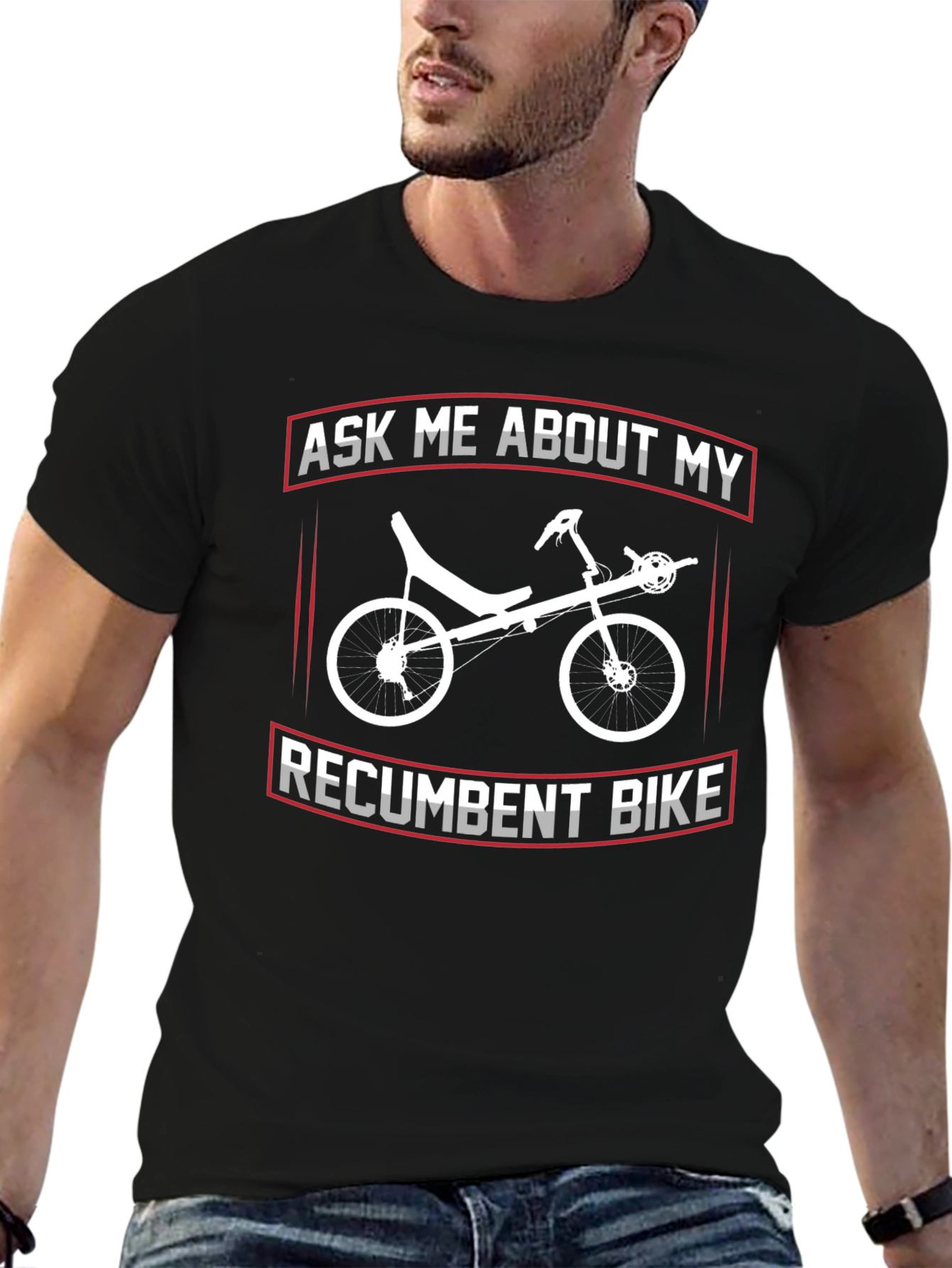 Ask Me About My Recumbent Bike T-Shirt