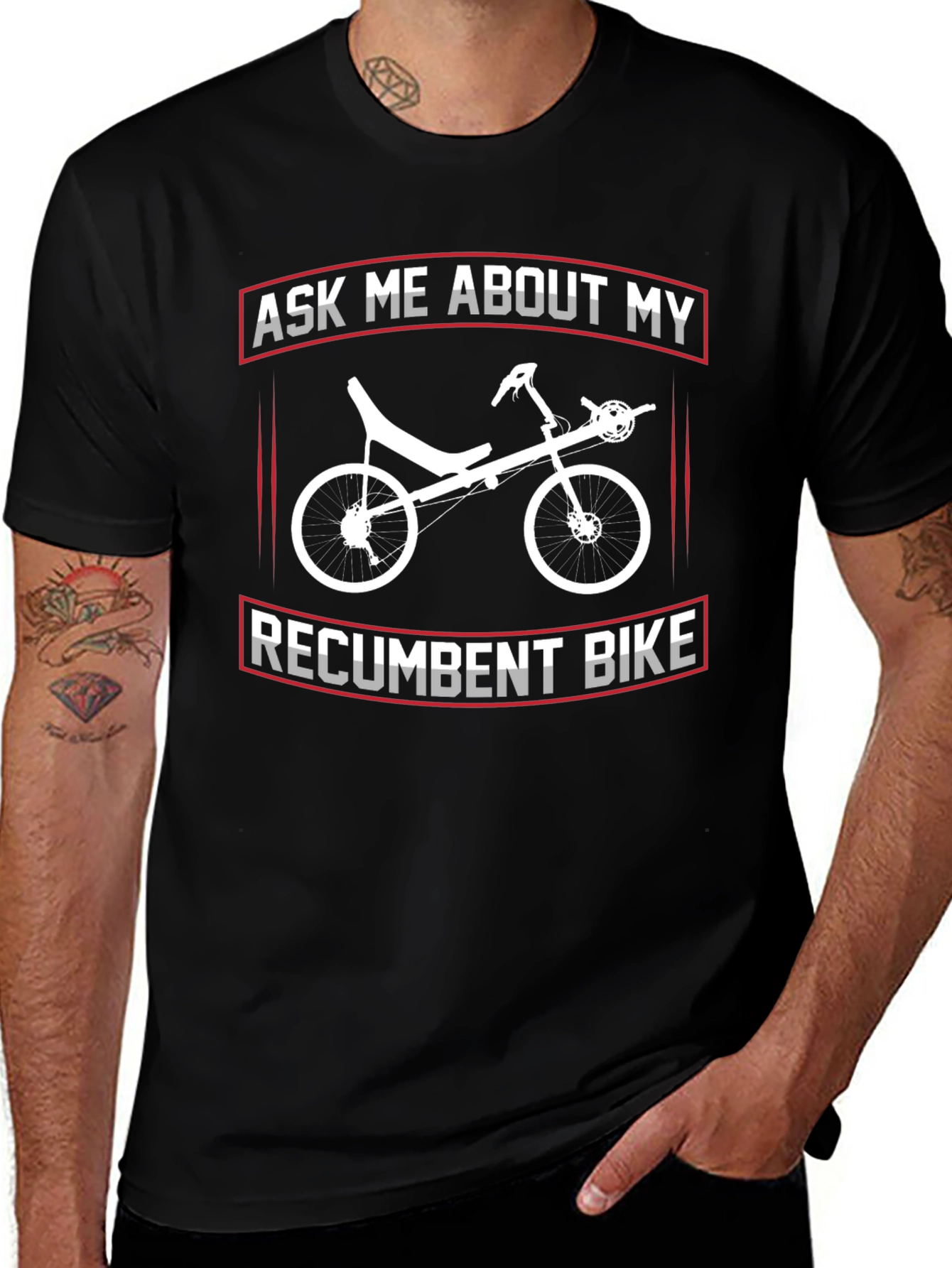 Ask Me About My Recumbent Bike T-Shirt