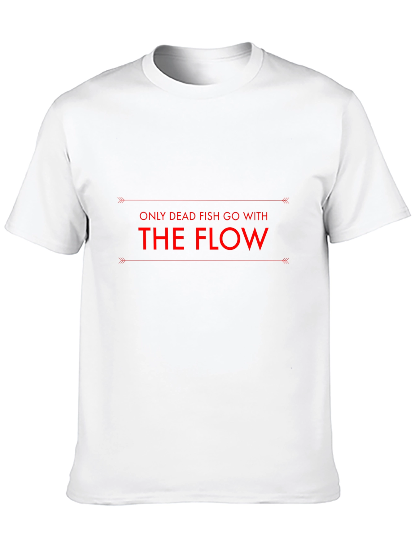 Dead Fish Go With the Flow Black T-Shirt