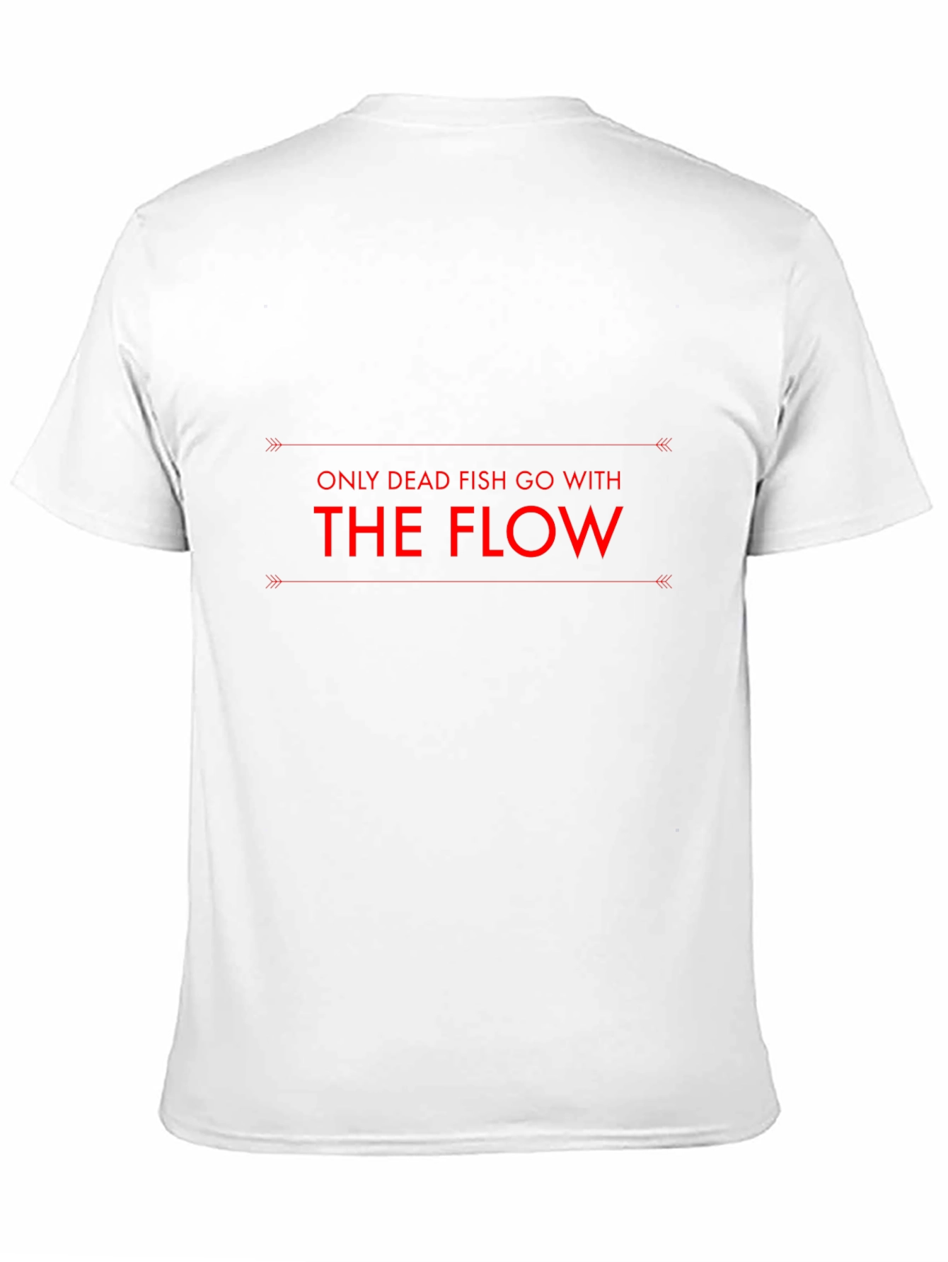Dead Fish Go With the Flow Black T-Shirt