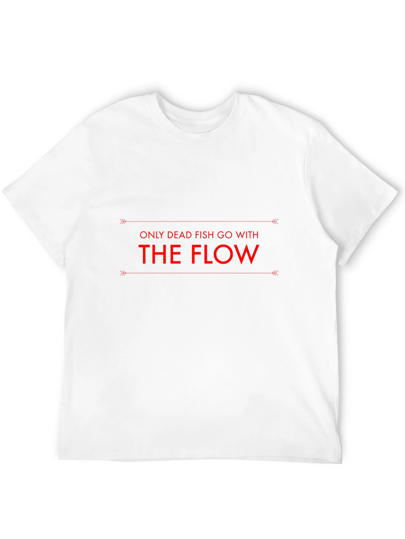 Dead Fish Go With the Flow Black T-Shirt