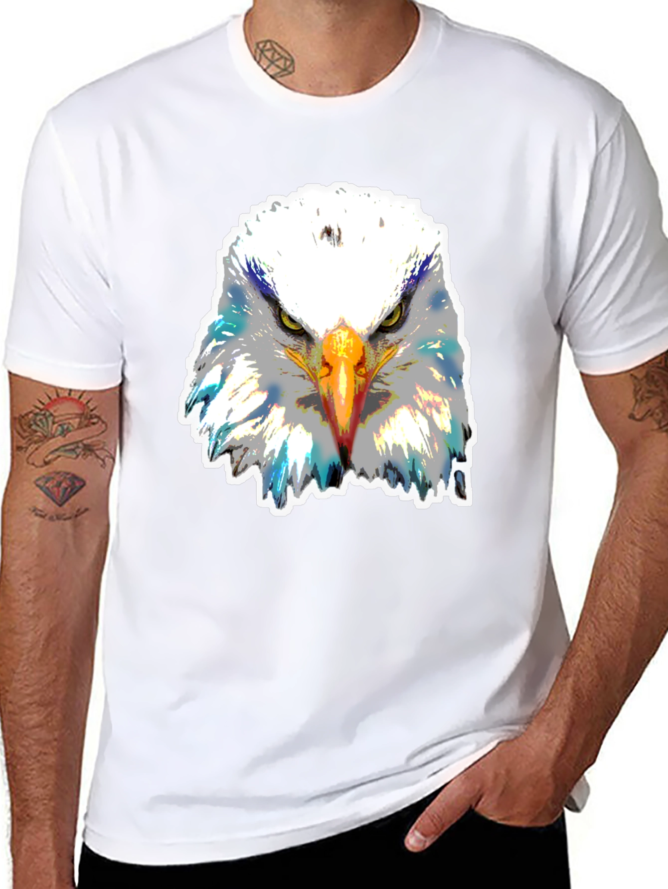 Bald Eagle Graphic T-Shirt - Black