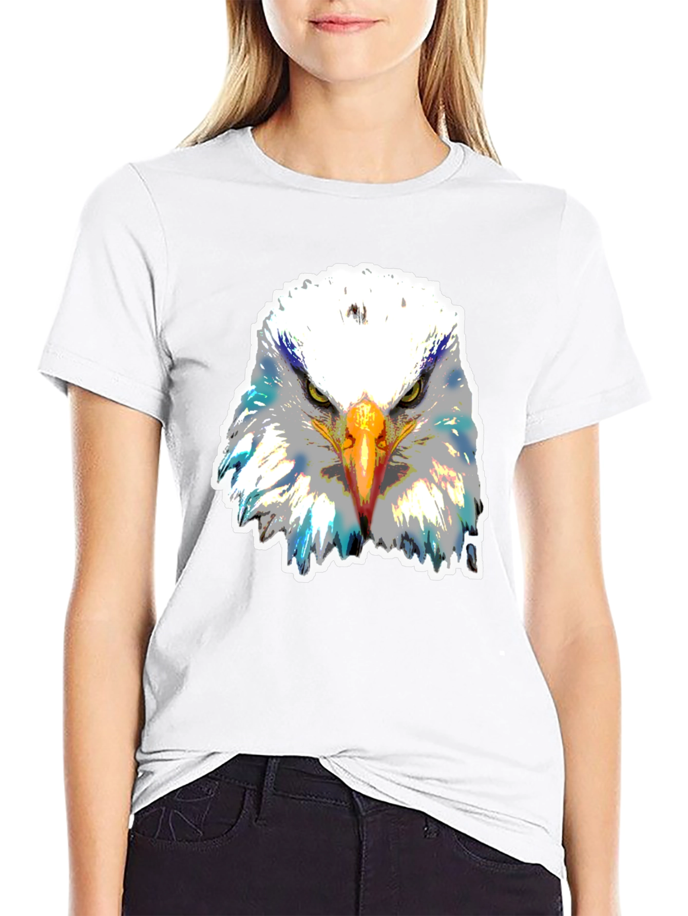Bald Eagle Graphic T-Shirt - Black