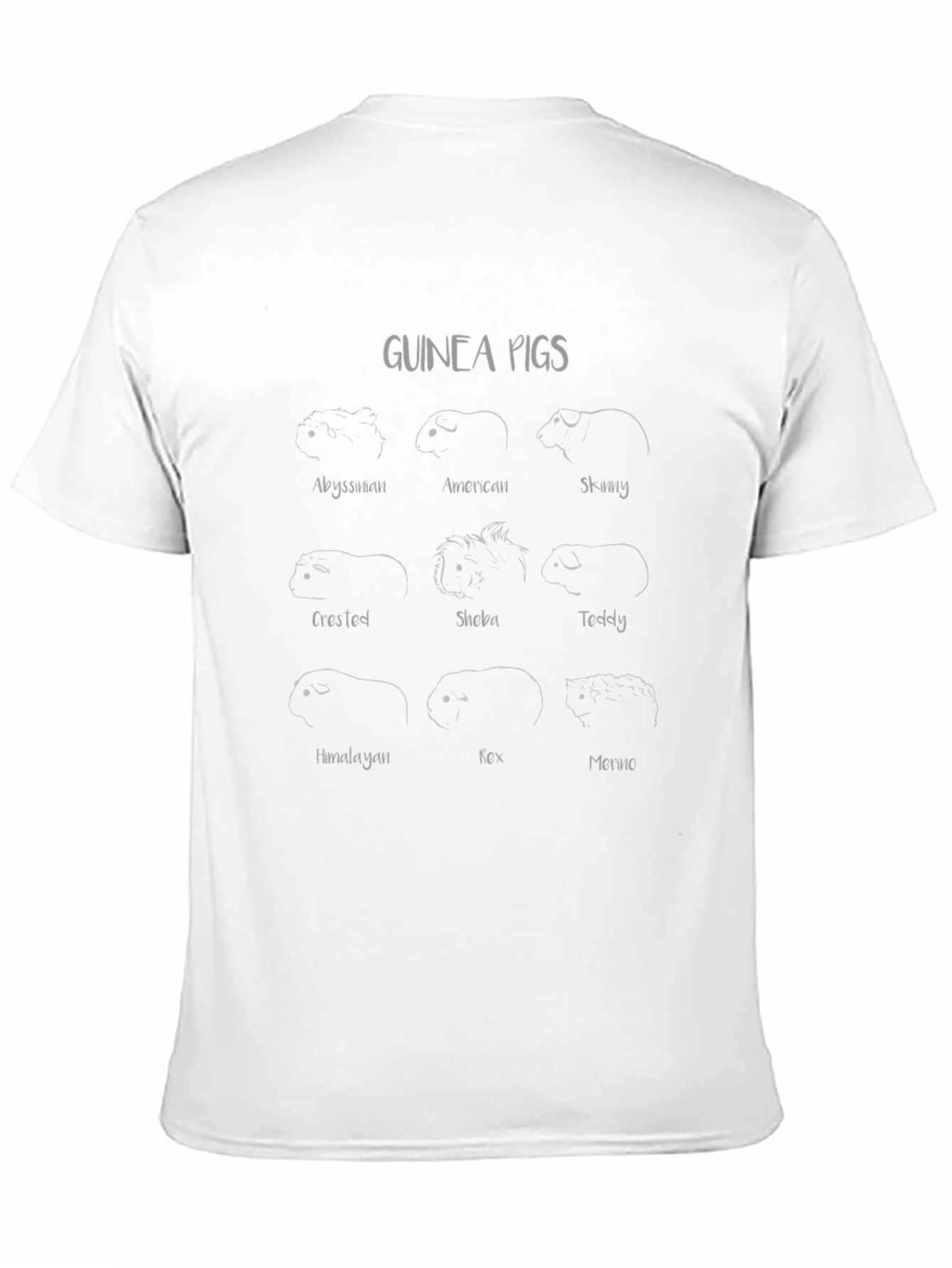 Guinea Pig Breeds T-Shirt - Soft & Stylish