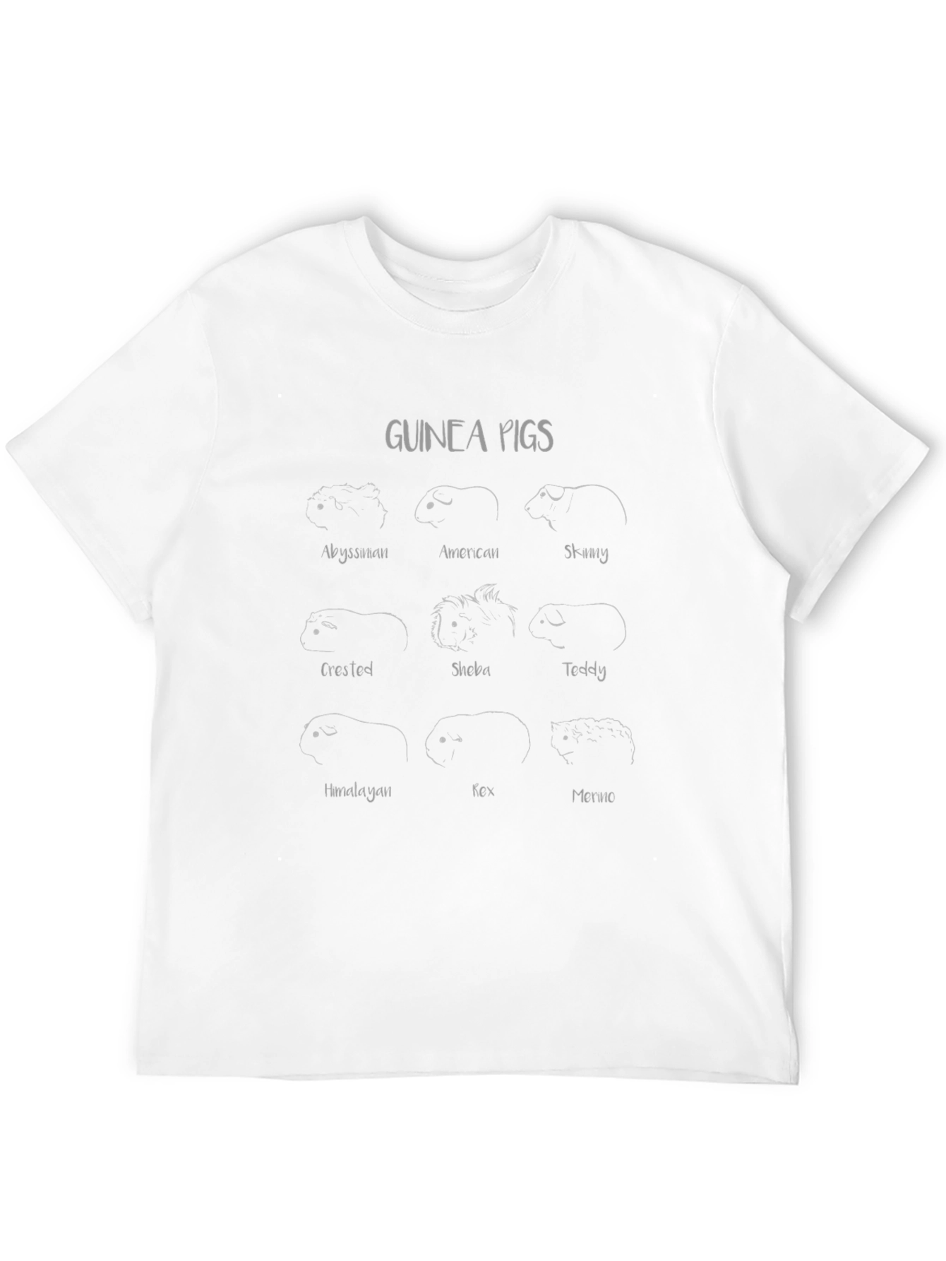 Guinea Pig Breeds T-Shirt - Soft & Stylish