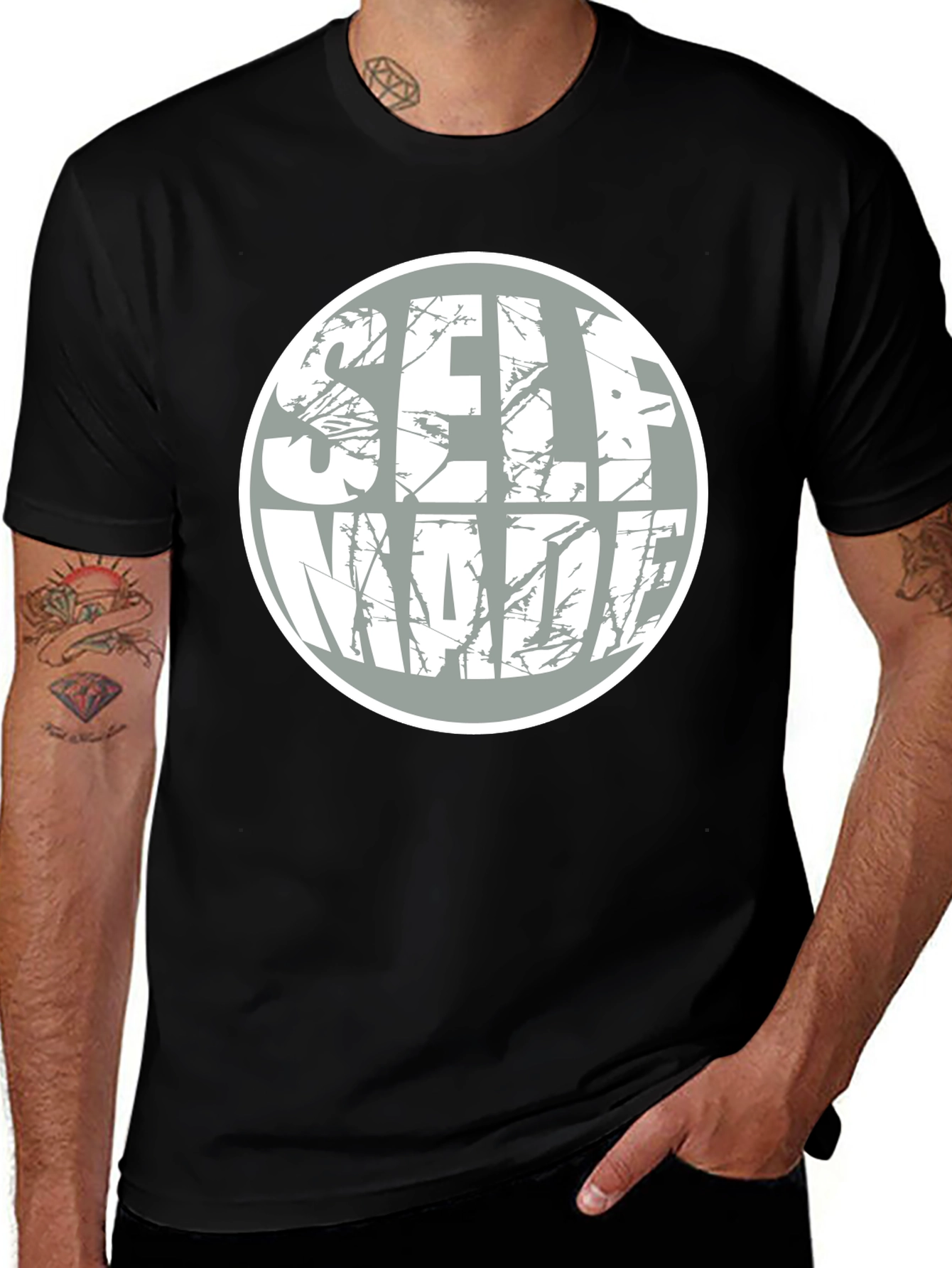 Self Made Graphic Tee - Black
