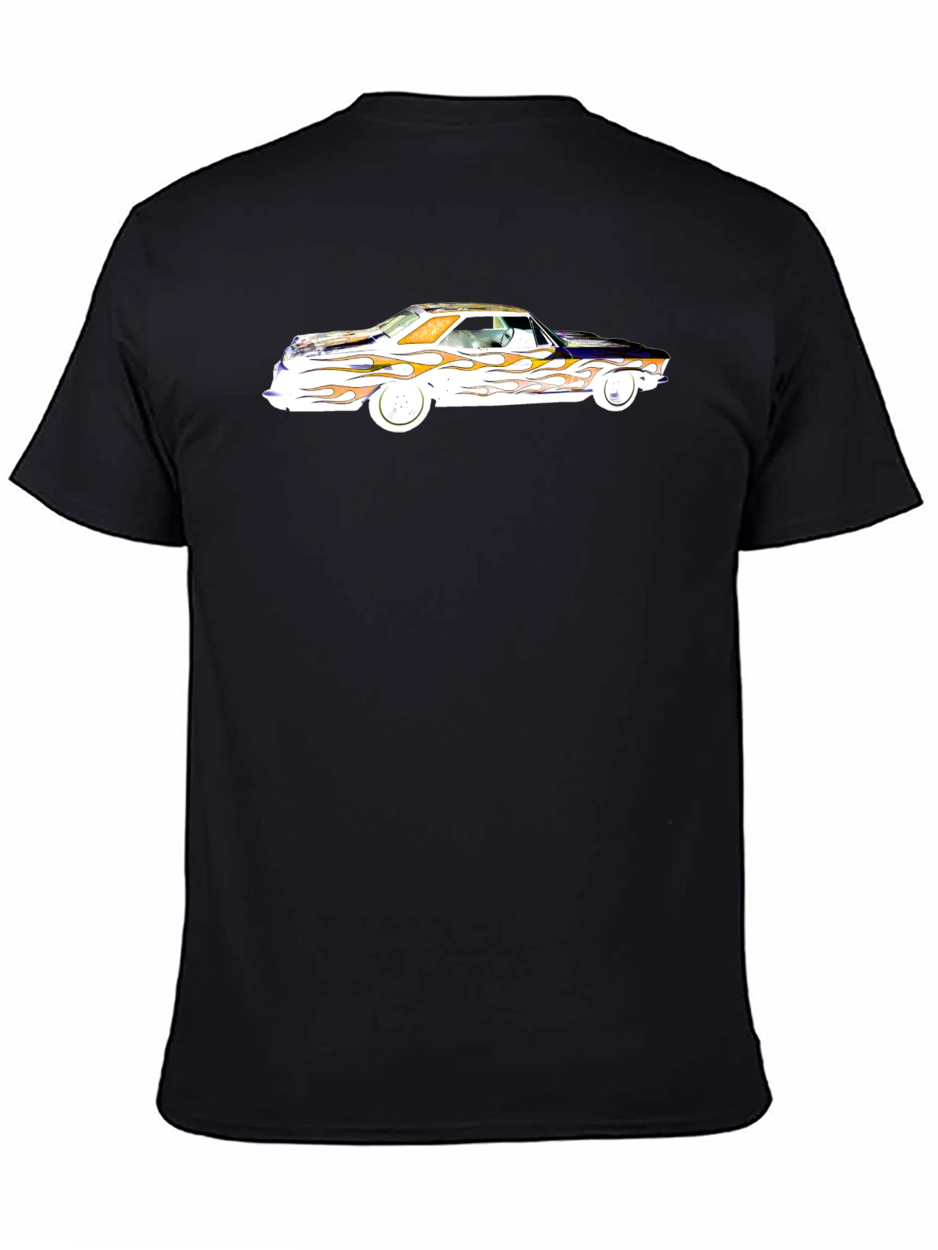Classic Car Flames Graphic Tee - Cool Style