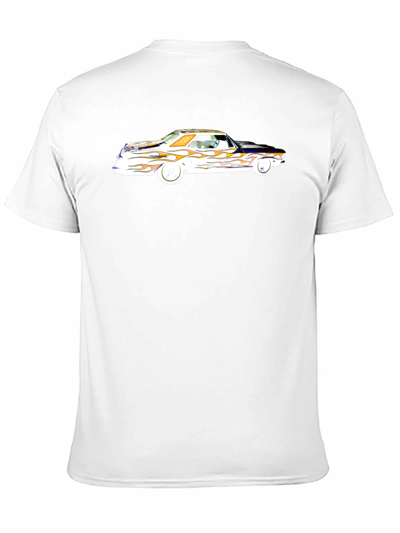 Classic Car Flames Graphic Tee - Cool Style