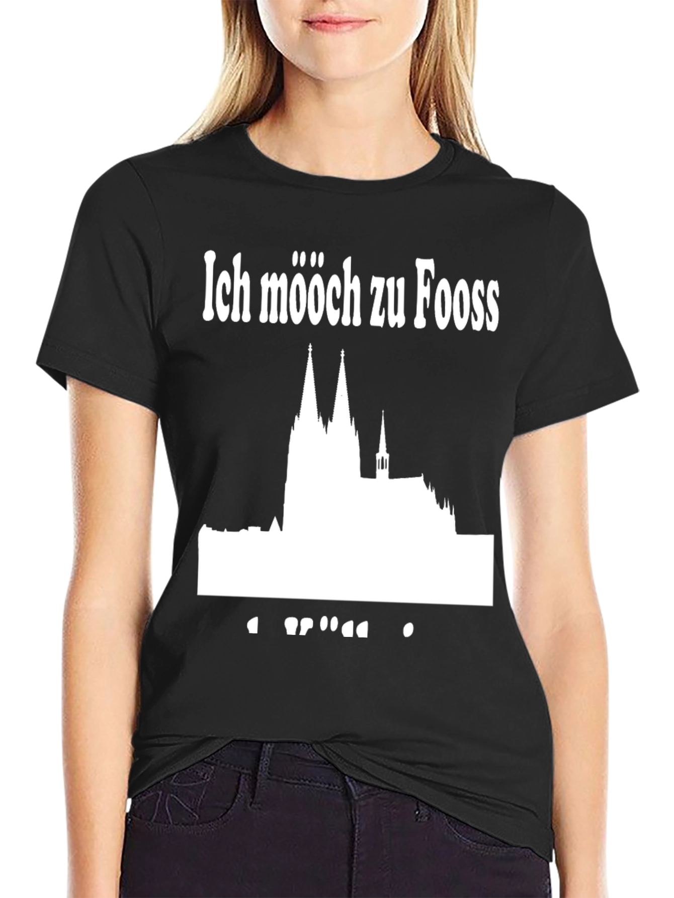 Ich Mööch Zu Fooss Black T-Shirt