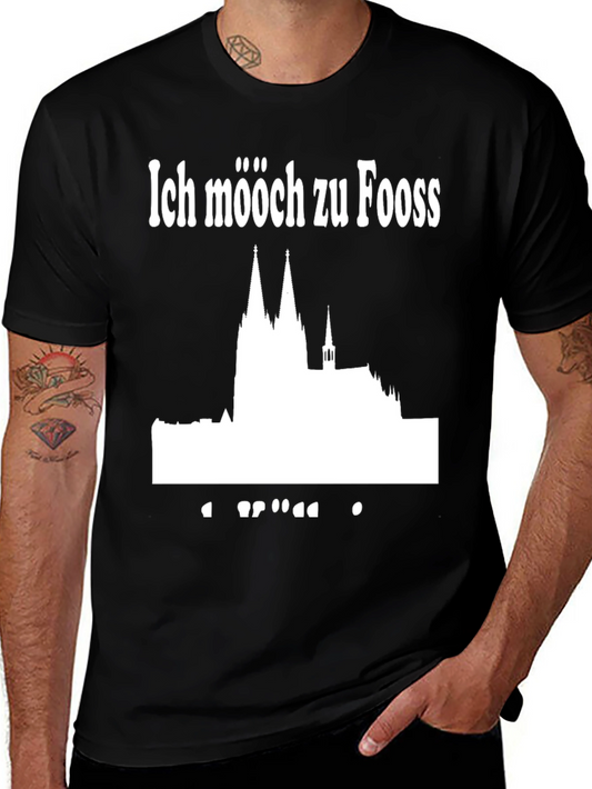 Ich Mööch Zu Fooss Black T-Shirt