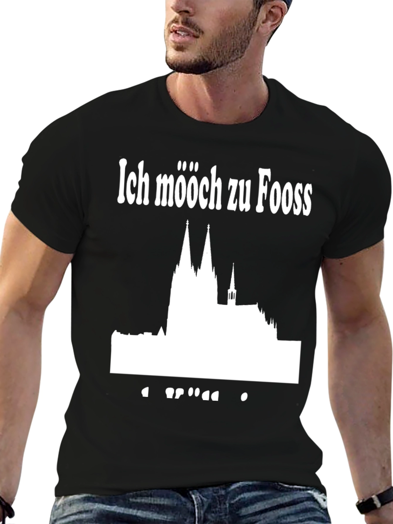 Ich Mööch Zu Fooss Black T-Shirt