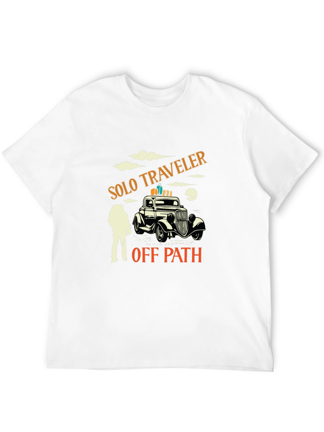 Solo Traveler Black Graphic Tee