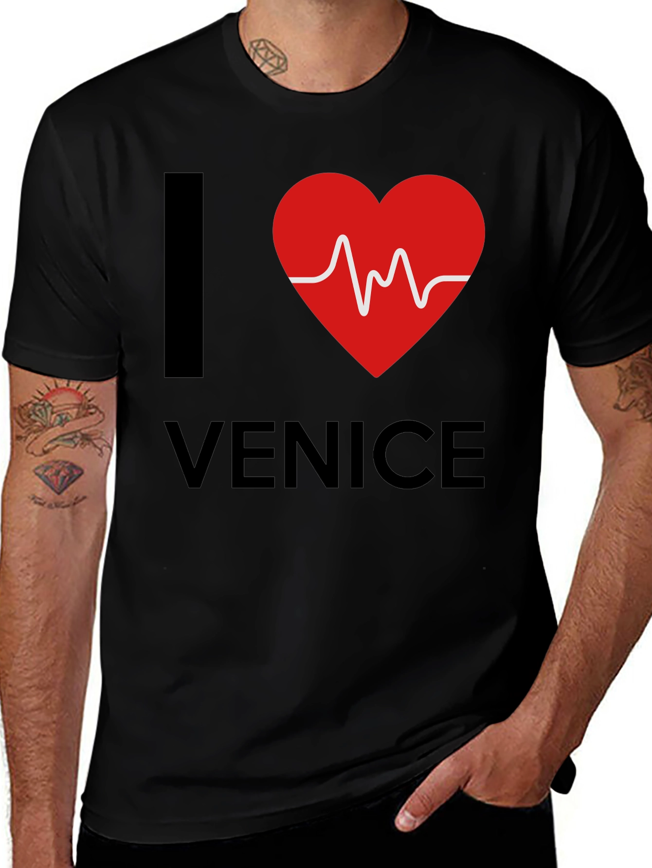 I Love Venice T-Shirt - Graphic Print Tee