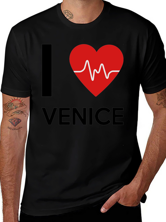 I Love Venice T-Shirt - Graphic Print Tee
