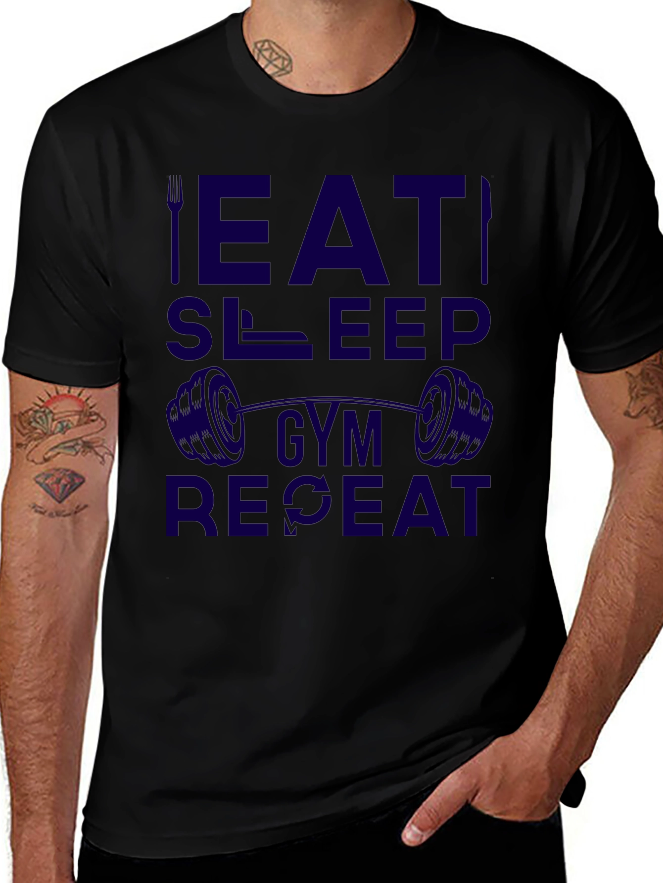 Eat Sleep Gym Repeat T-Shirt