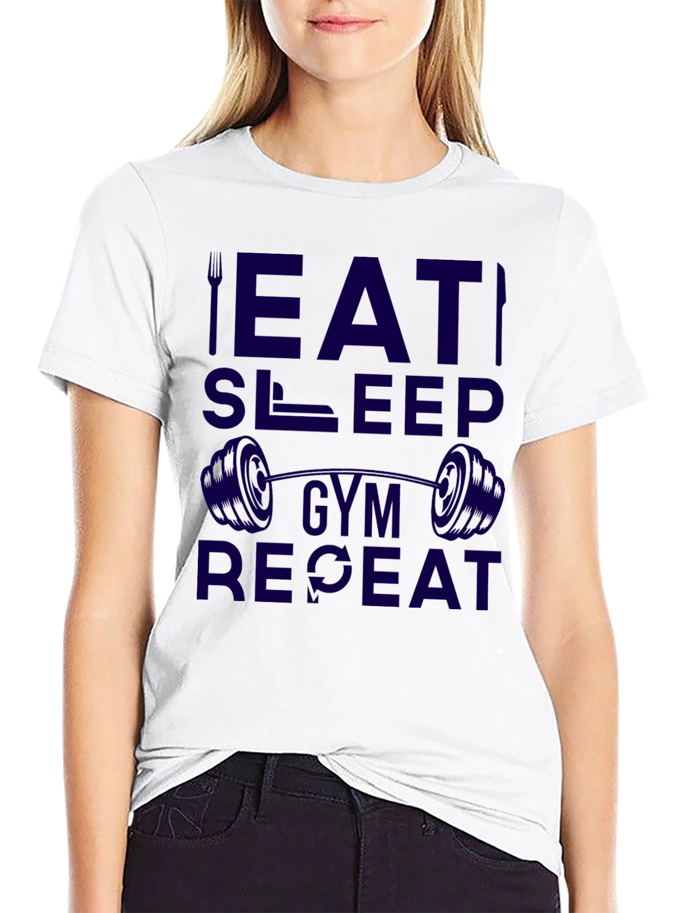 Eat Sleep Gym Repeat T-Shirt