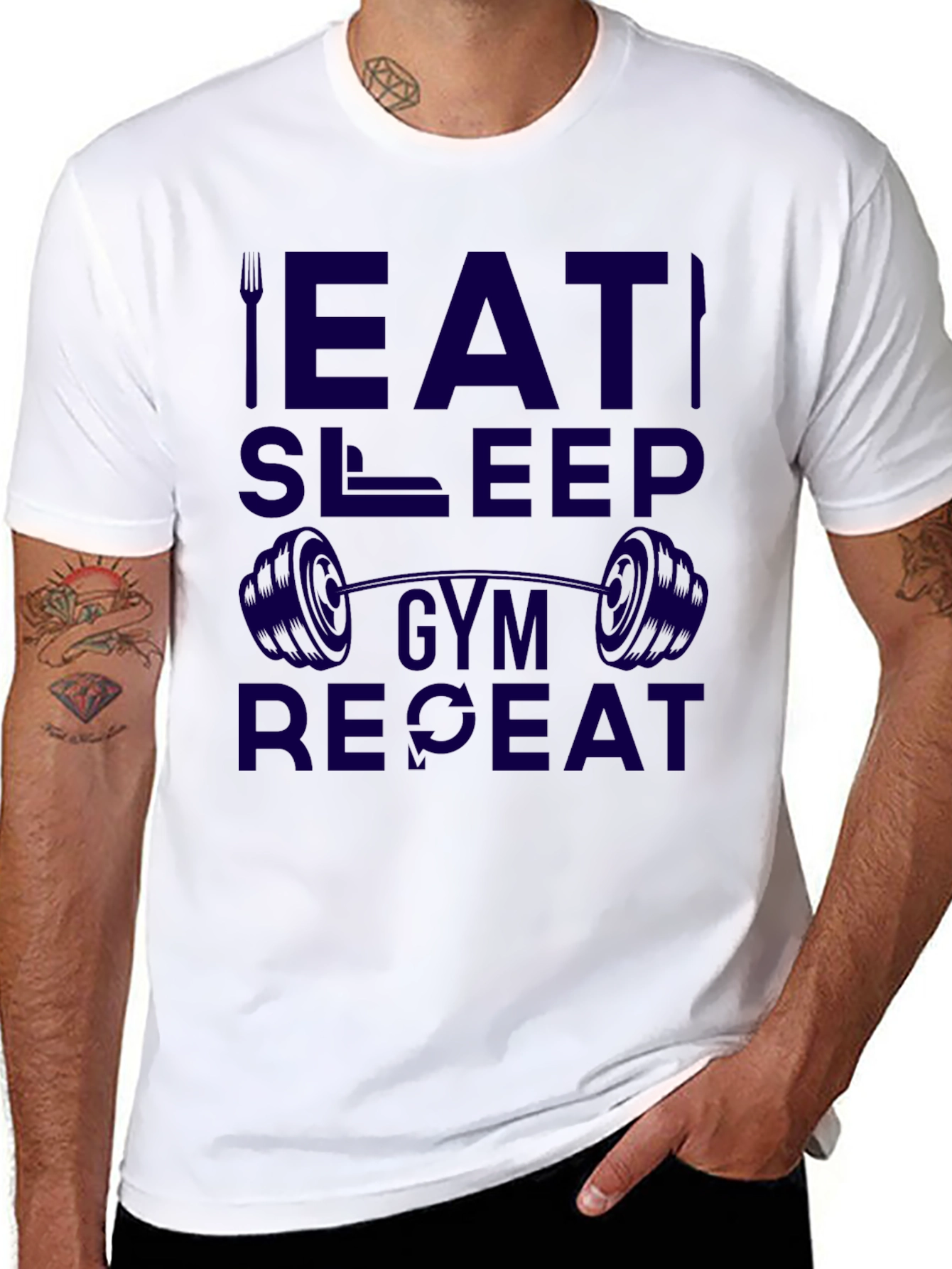 Eat Sleep Gym Repeat T-Shirt