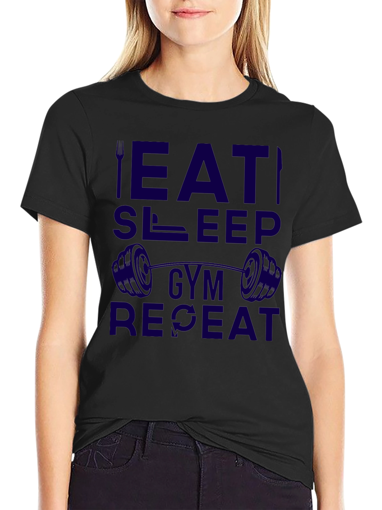 Eat Sleep Gym Repeat T-Shirt