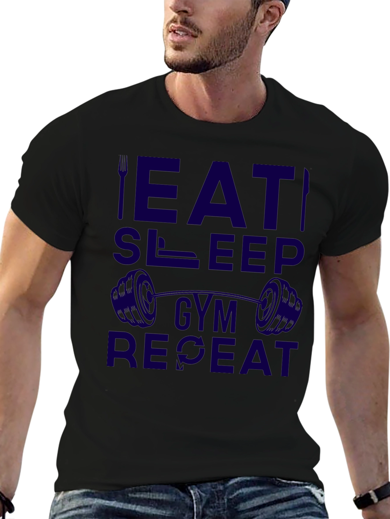 Eat Sleep Gym Repeat T-Shirt