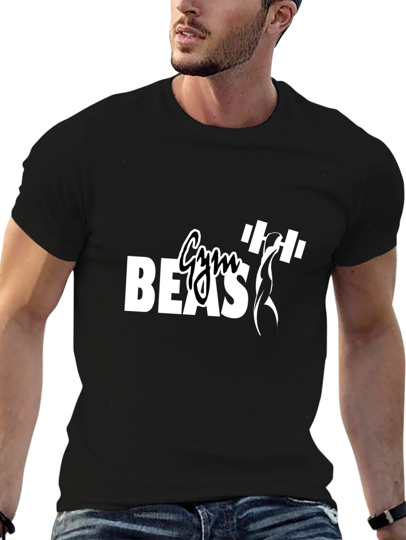Gym Beast Black T-Shirt - Workout Apparel