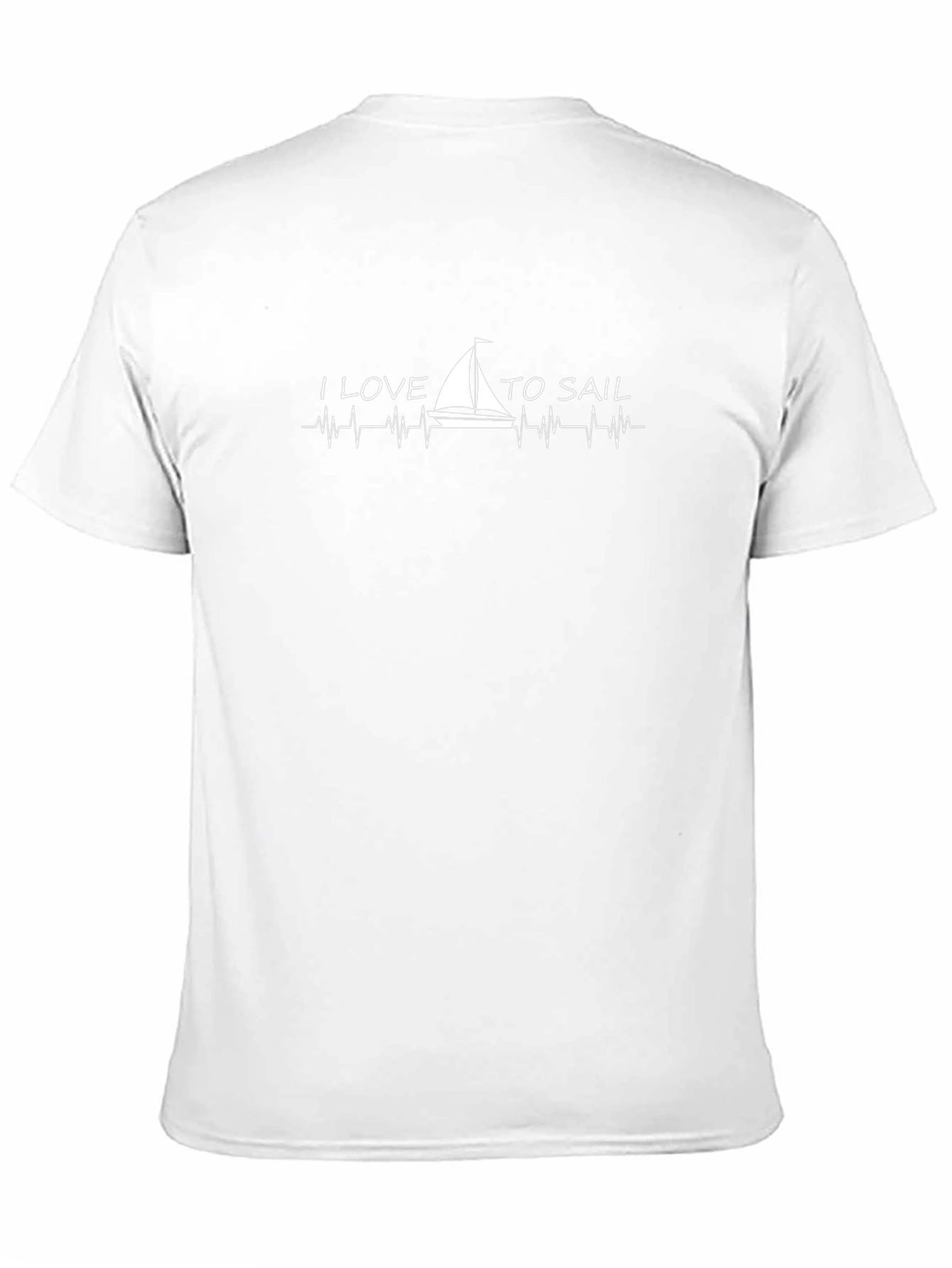 I Love to Sail T-Shirt - Nautical Heartbeat Design
