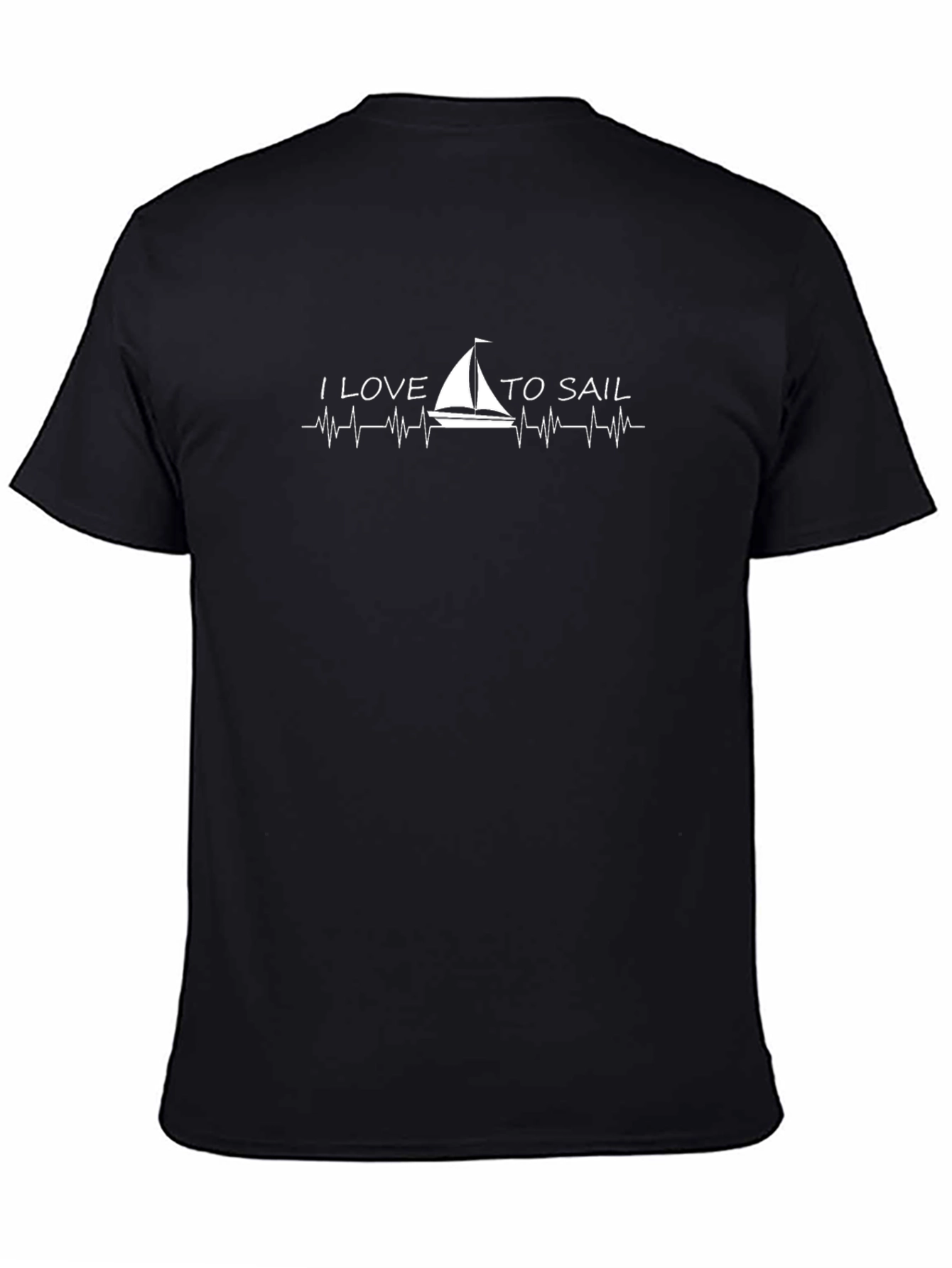 I Love to Sail T-Shirt - Nautical Heartbeat Design