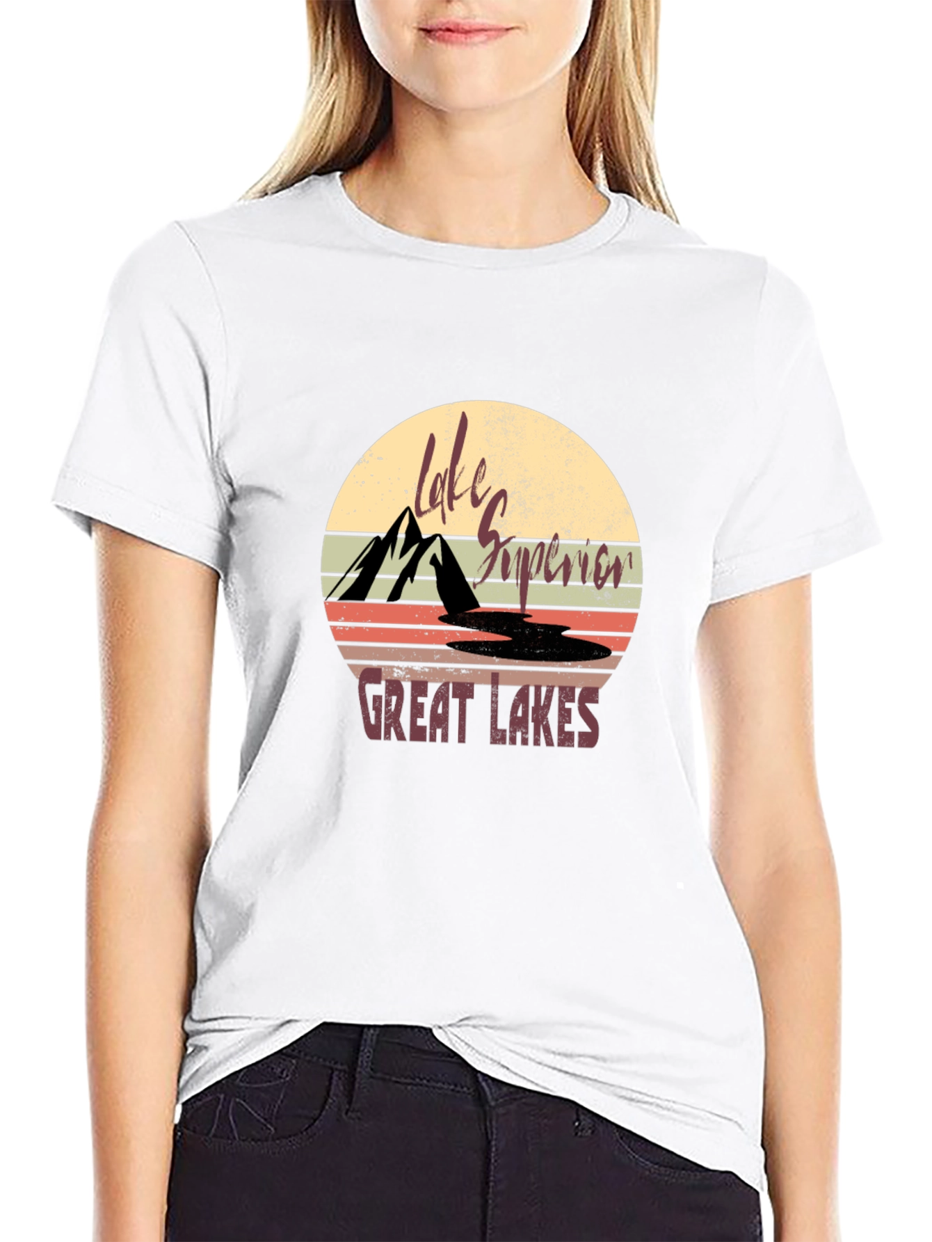 Lake Superior Great Lakes Graphic T-Shirt