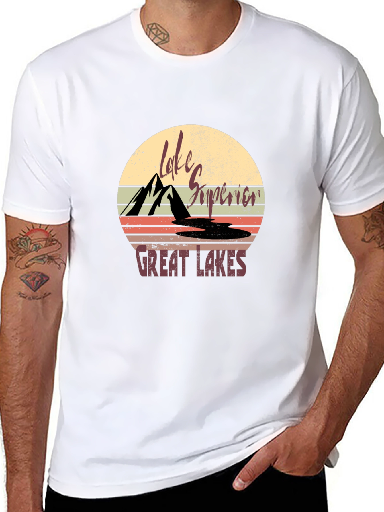 Lake Superior Great Lakes Graphic T-Shirt