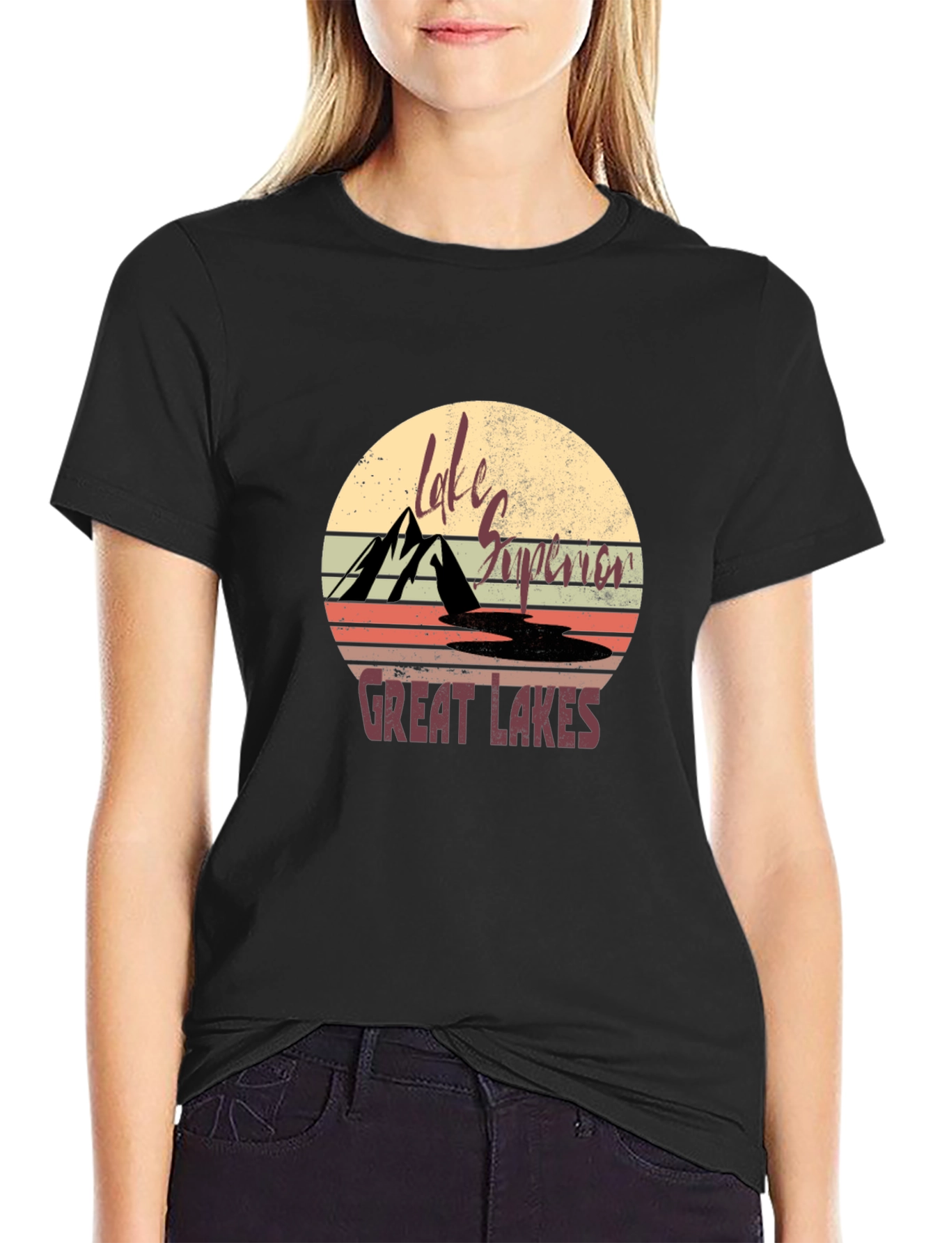 Lake Superior Great Lakes Graphic T-Shirt