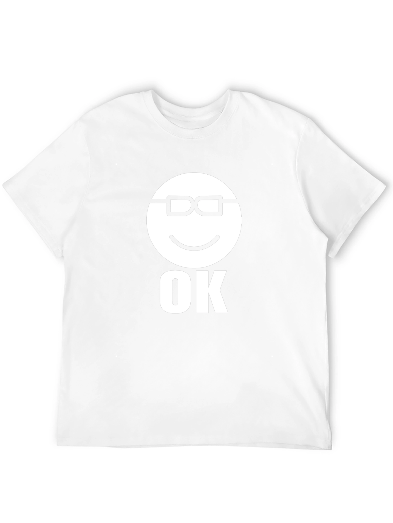 Funny Emoji OK Graphic Tee - Mens Black T-Shirt