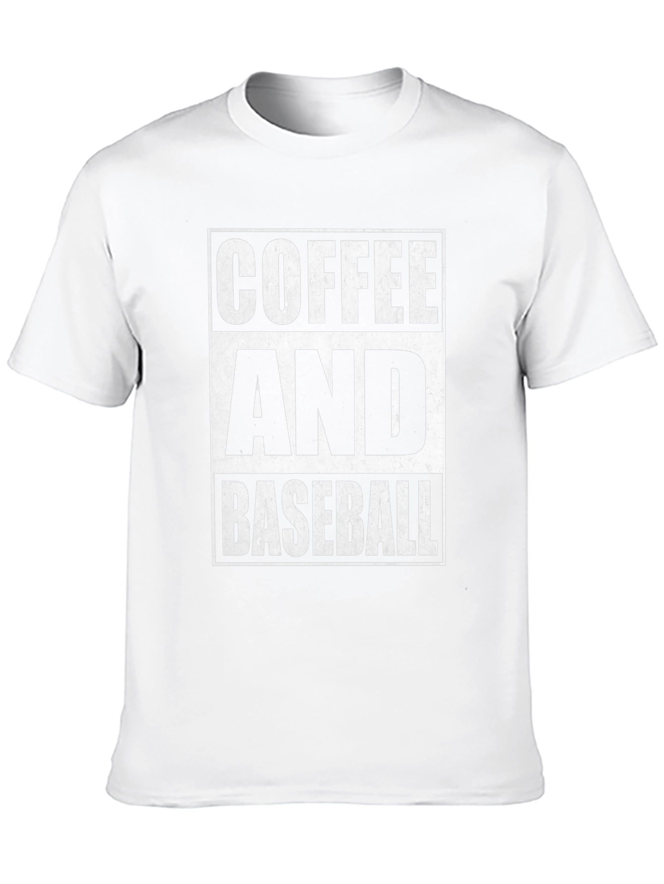 Coffee and Baseball Graphic Tee - Black Cotton T-Shirt