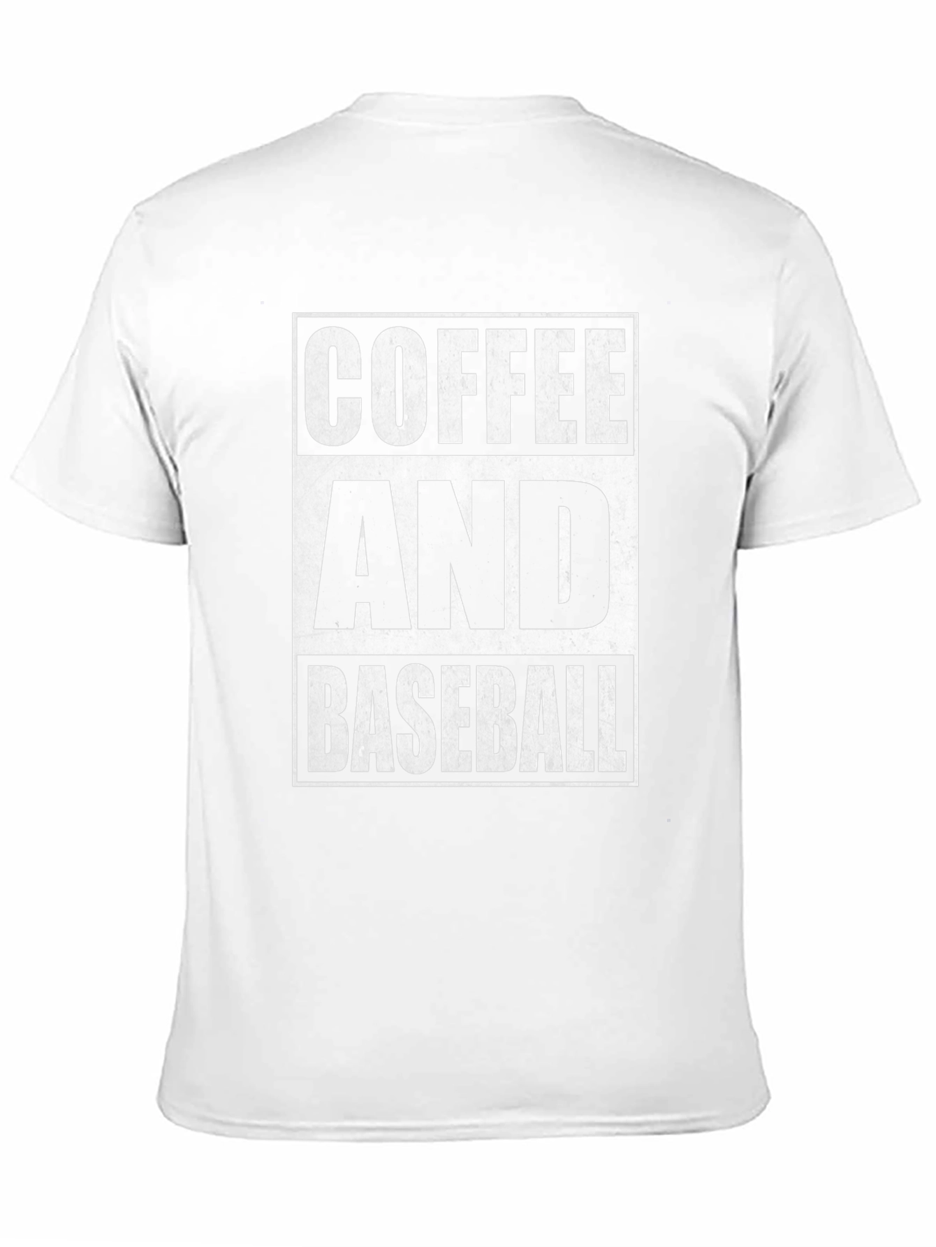 Coffee and Baseball Graphic Tee - Black Cotton T-Shirt