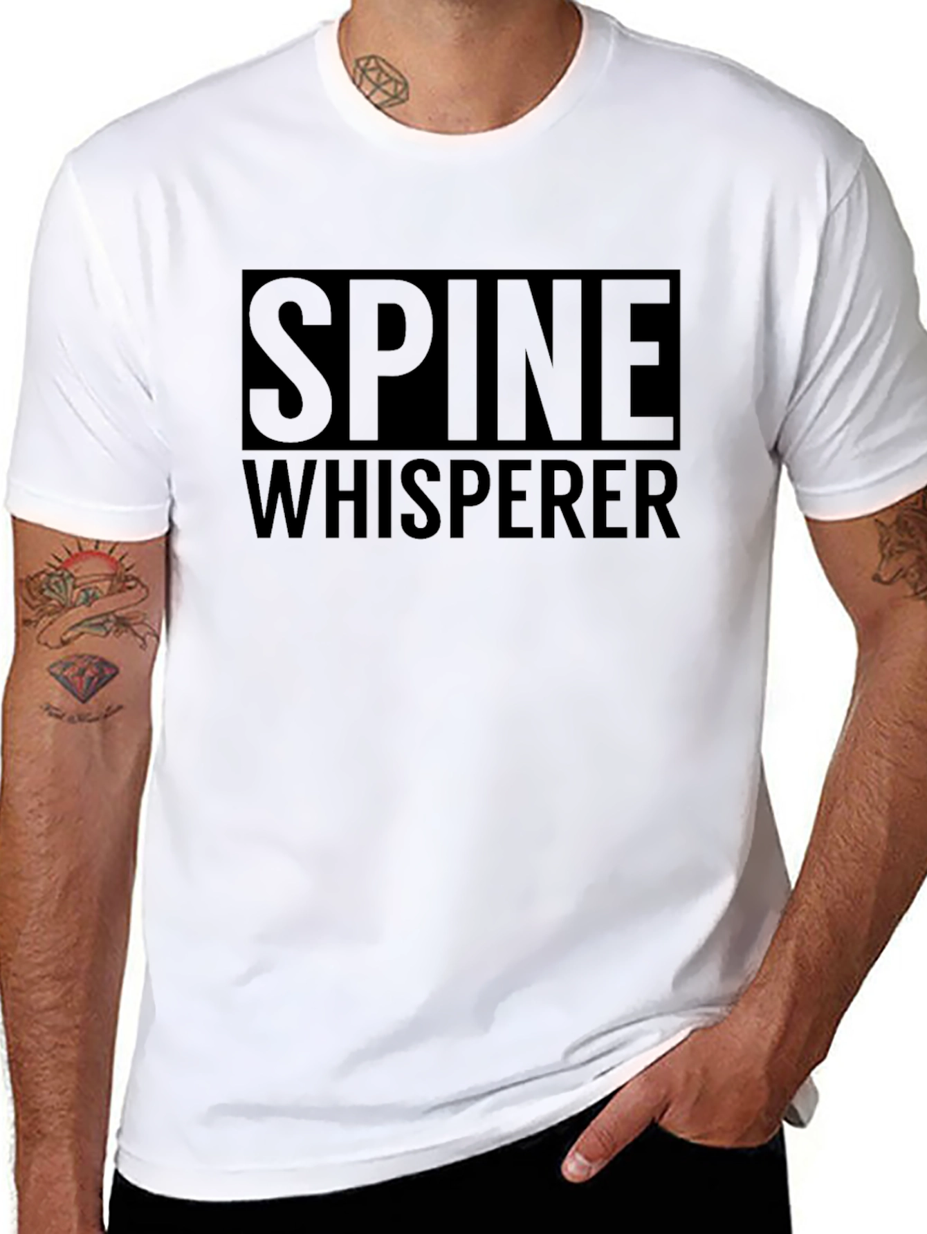 Spine Whisperer Graphic Tee - Black