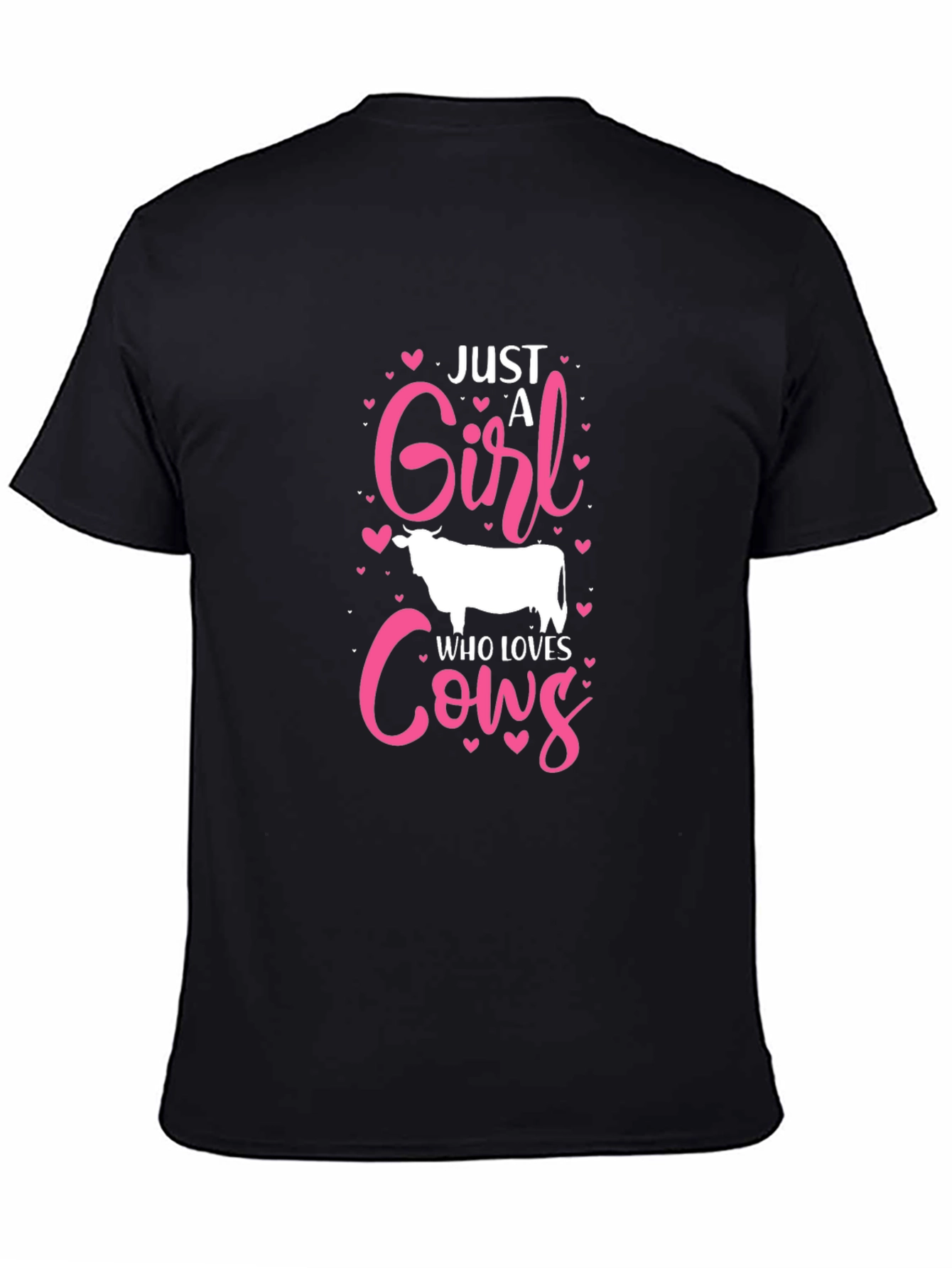 Just a Girl Who Loves Cows Graphic T-Shirt
