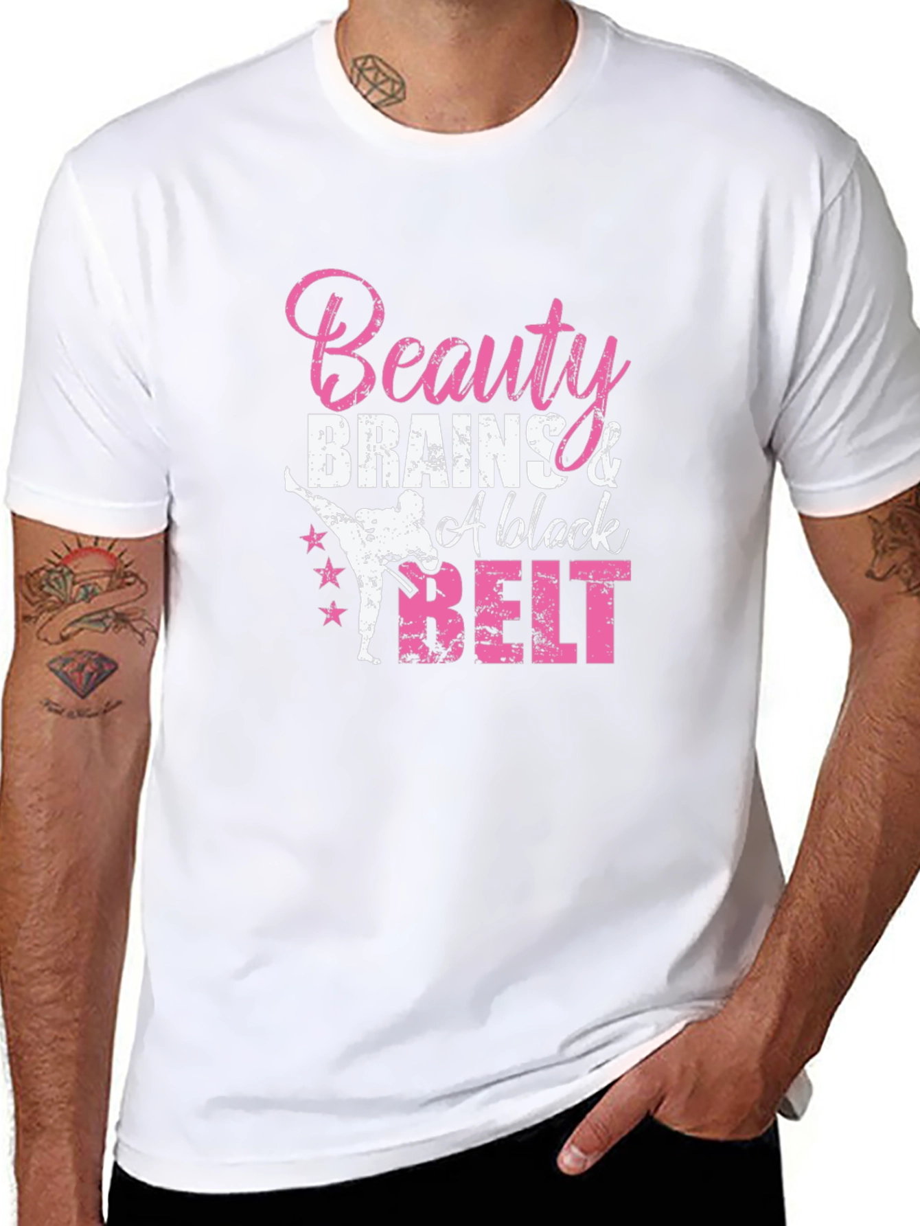 Beauty Brains & A Black Belt T-Shirt