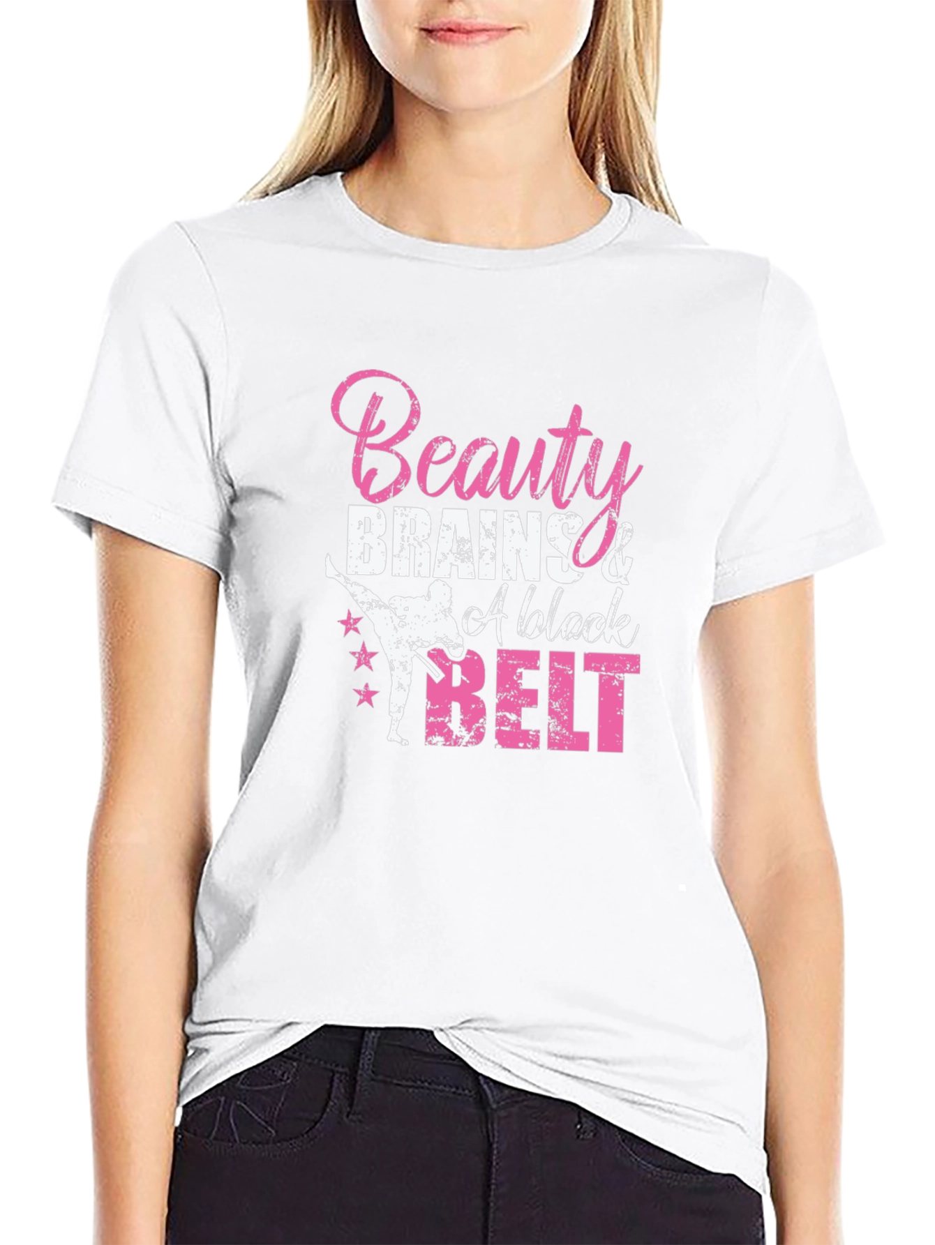 Beauty Brains & A Black Belt T-Shirt