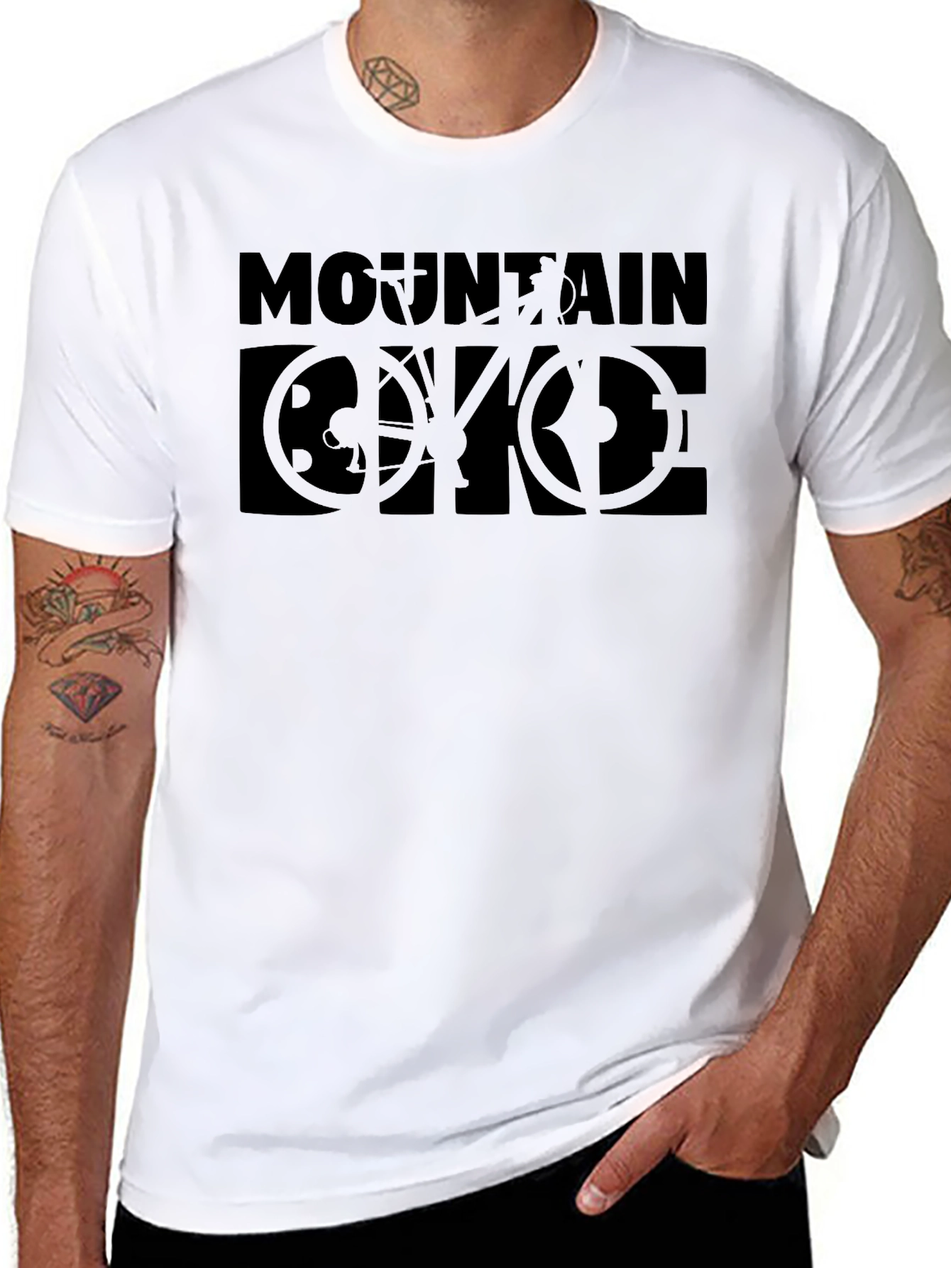 Mountain Bike Graphic Tee - Black