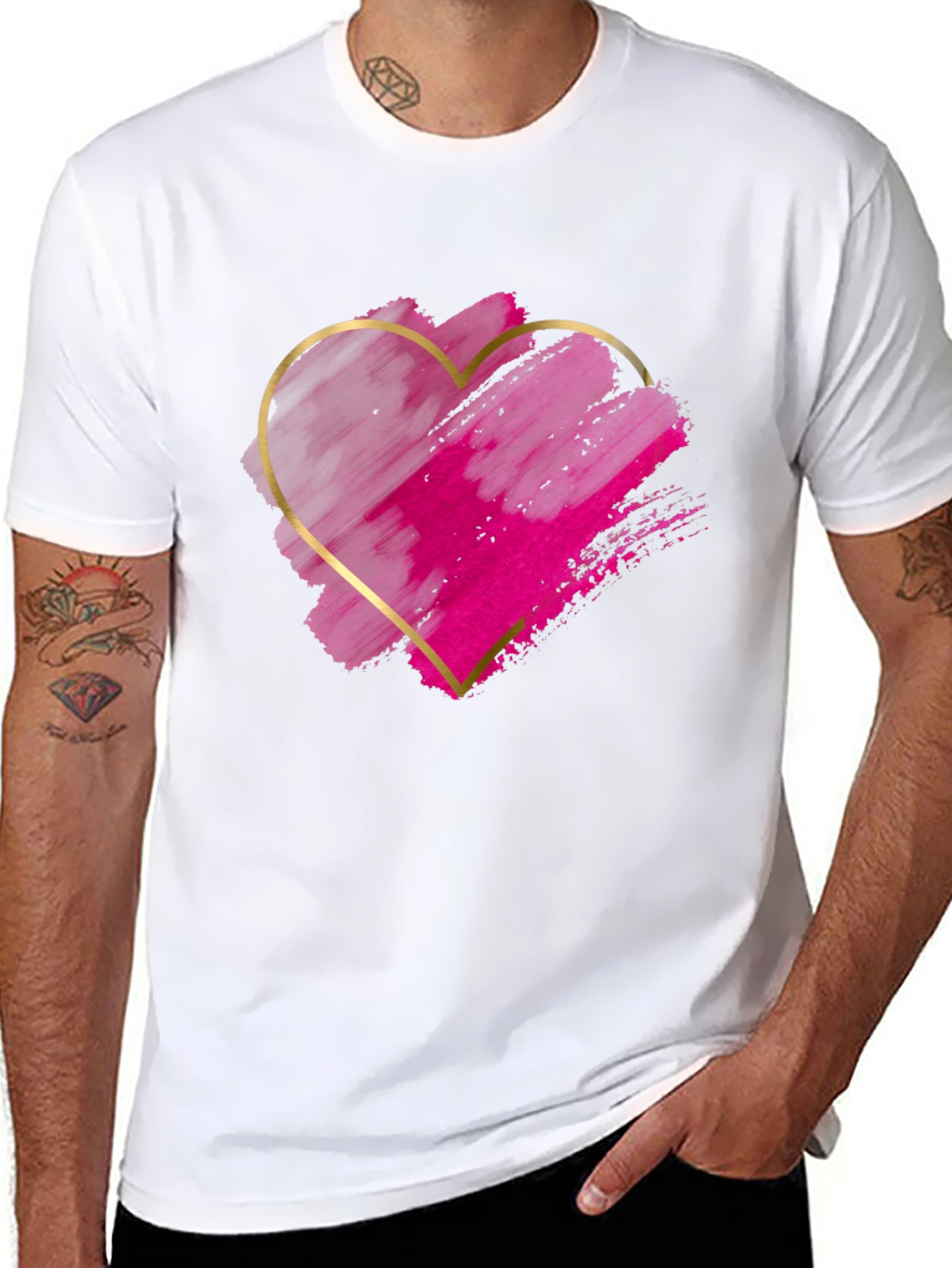 Heart Graphic Tee - Stylish Casual Wear
