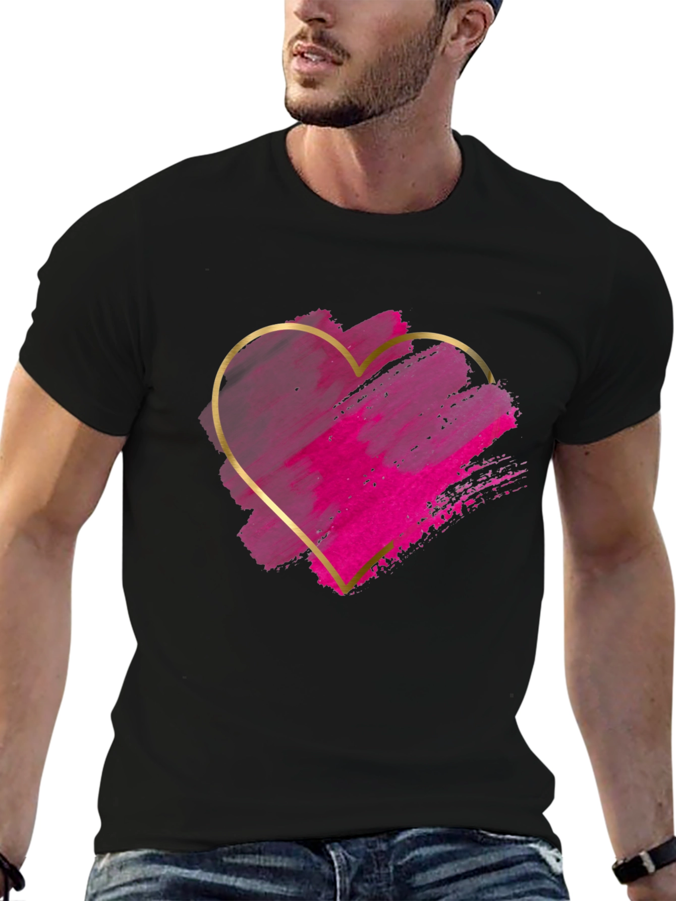 Heart Graphic Tee - Stylish Casual Wear
